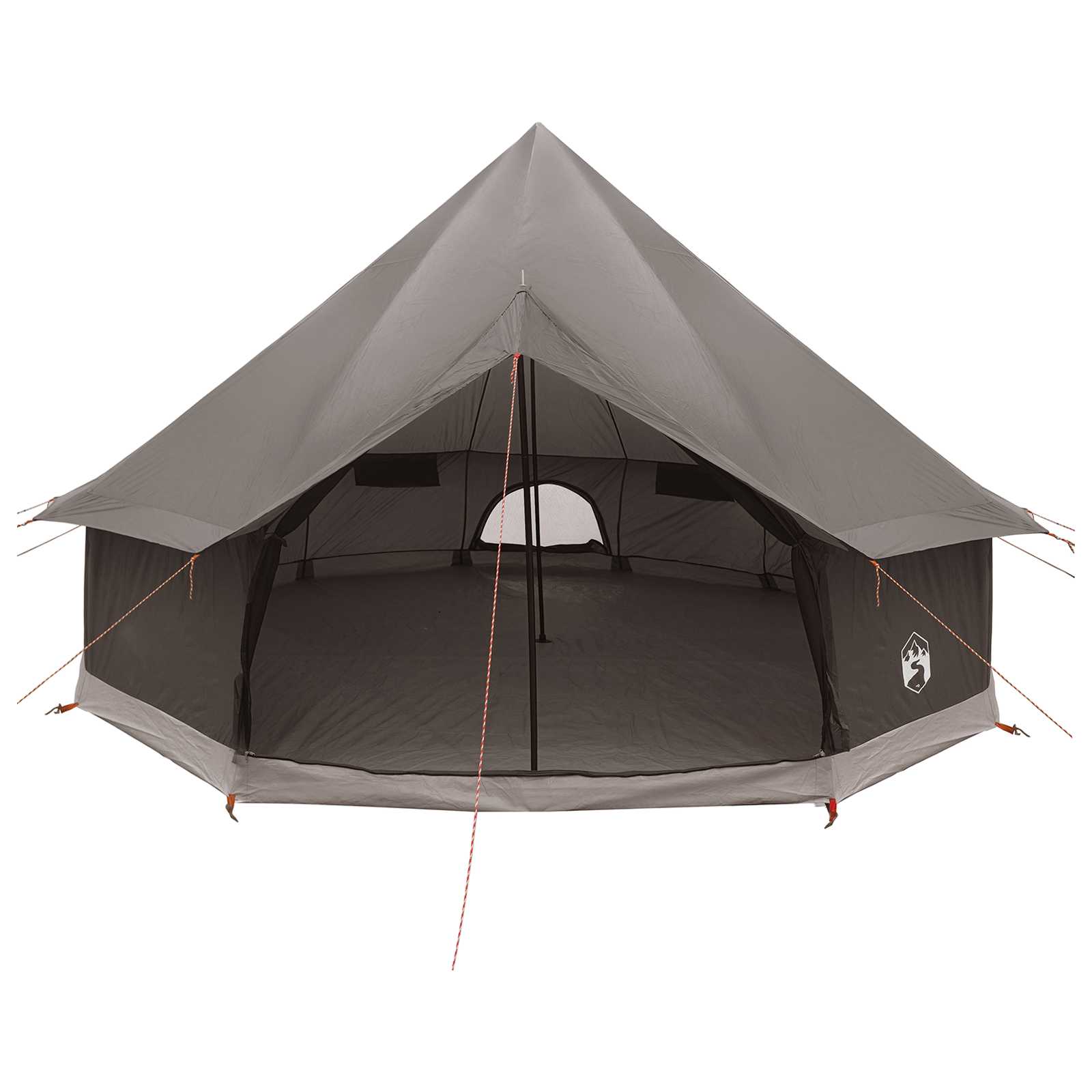 Tipi sátor barna szürke 300 x 300 x 200 cm poliészter és acél