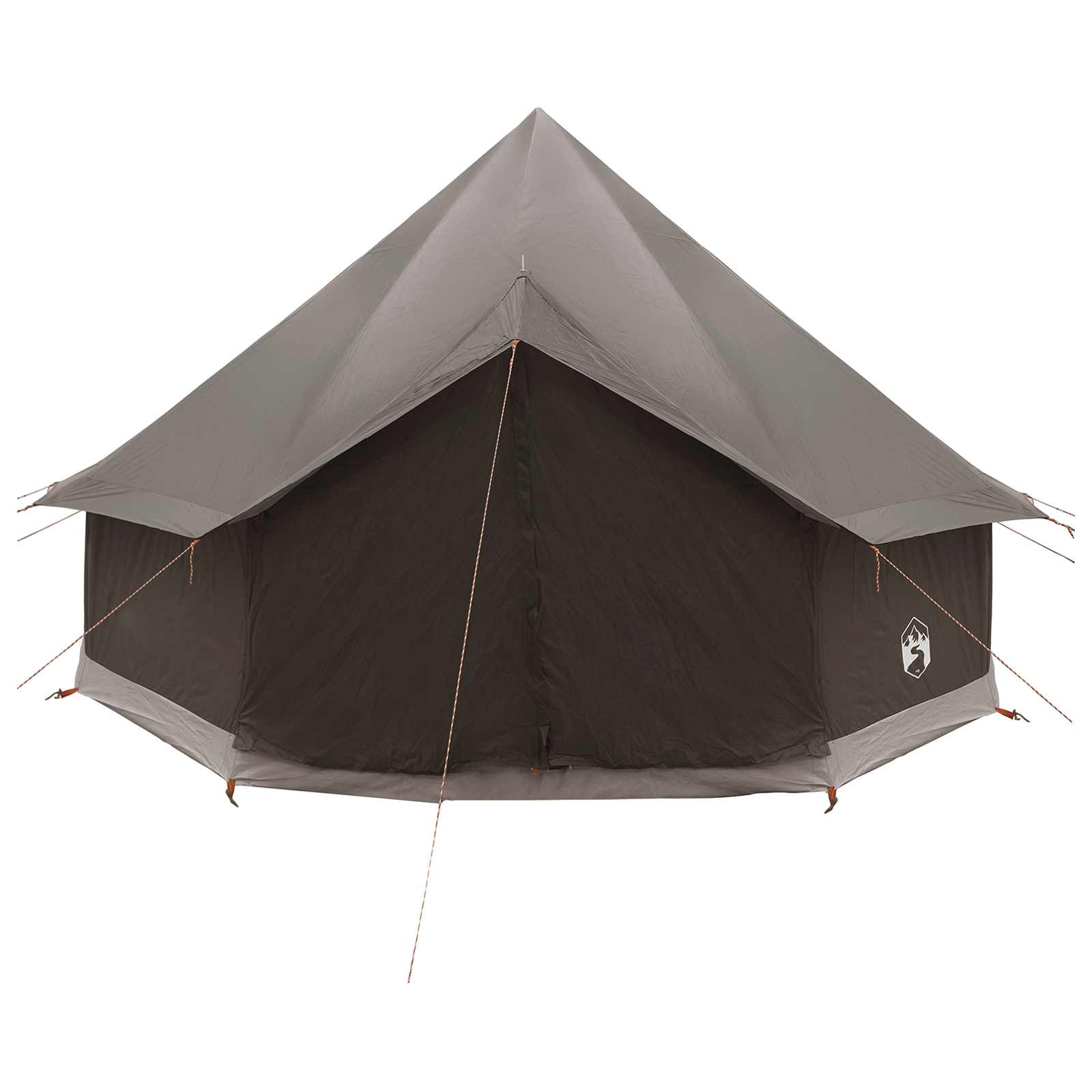 Tipi sátor barna szürke 300 x 300 x 200 cm poliészter és acél