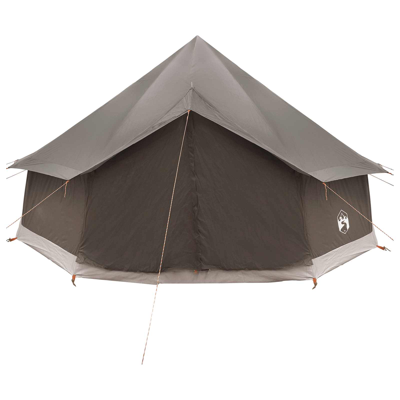 Tipi sátor barna szürke 400 x 400 x 250 cm poliészter és acél