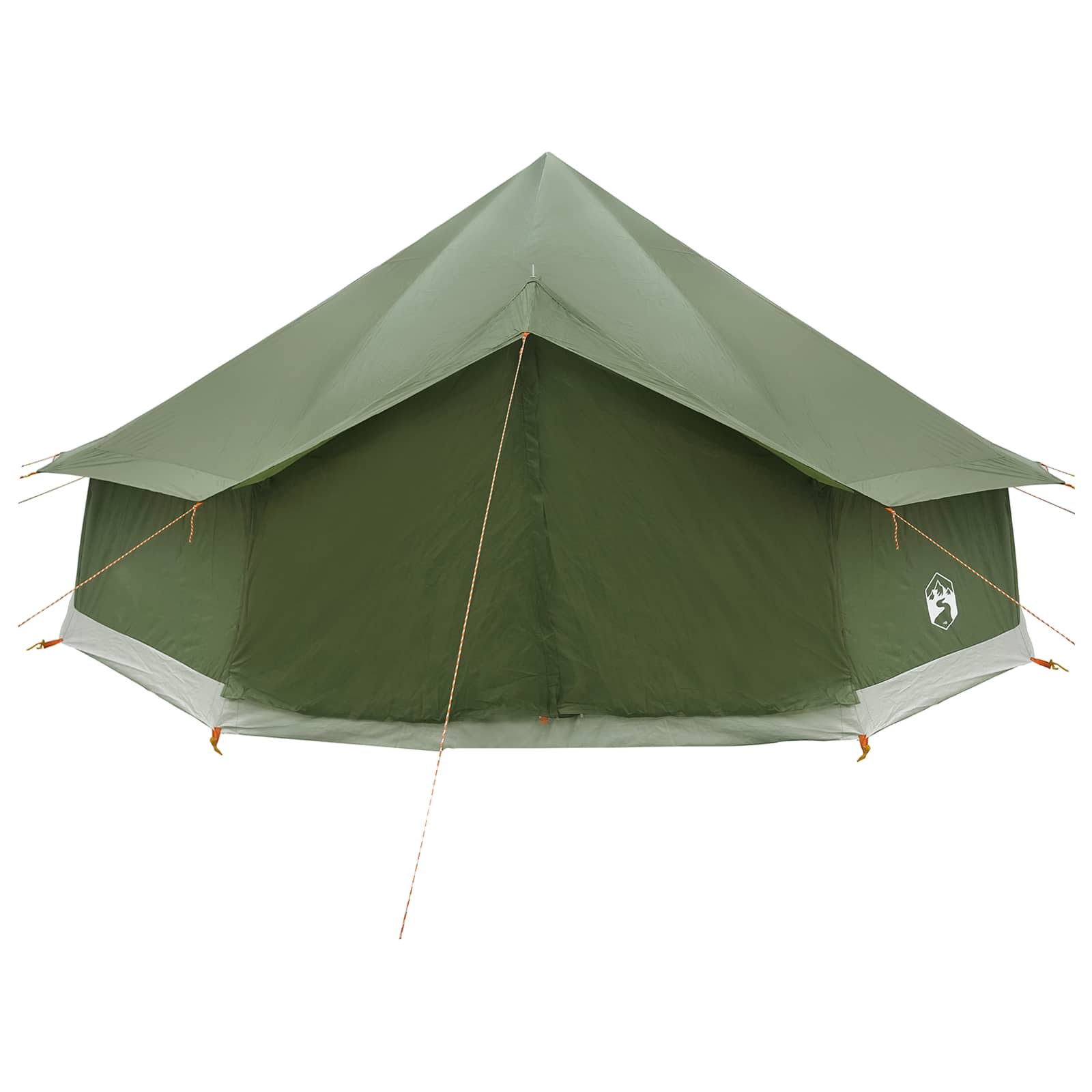 Tipi sátor olajzöld 600 x 600 x 350 cm poliészter és acél