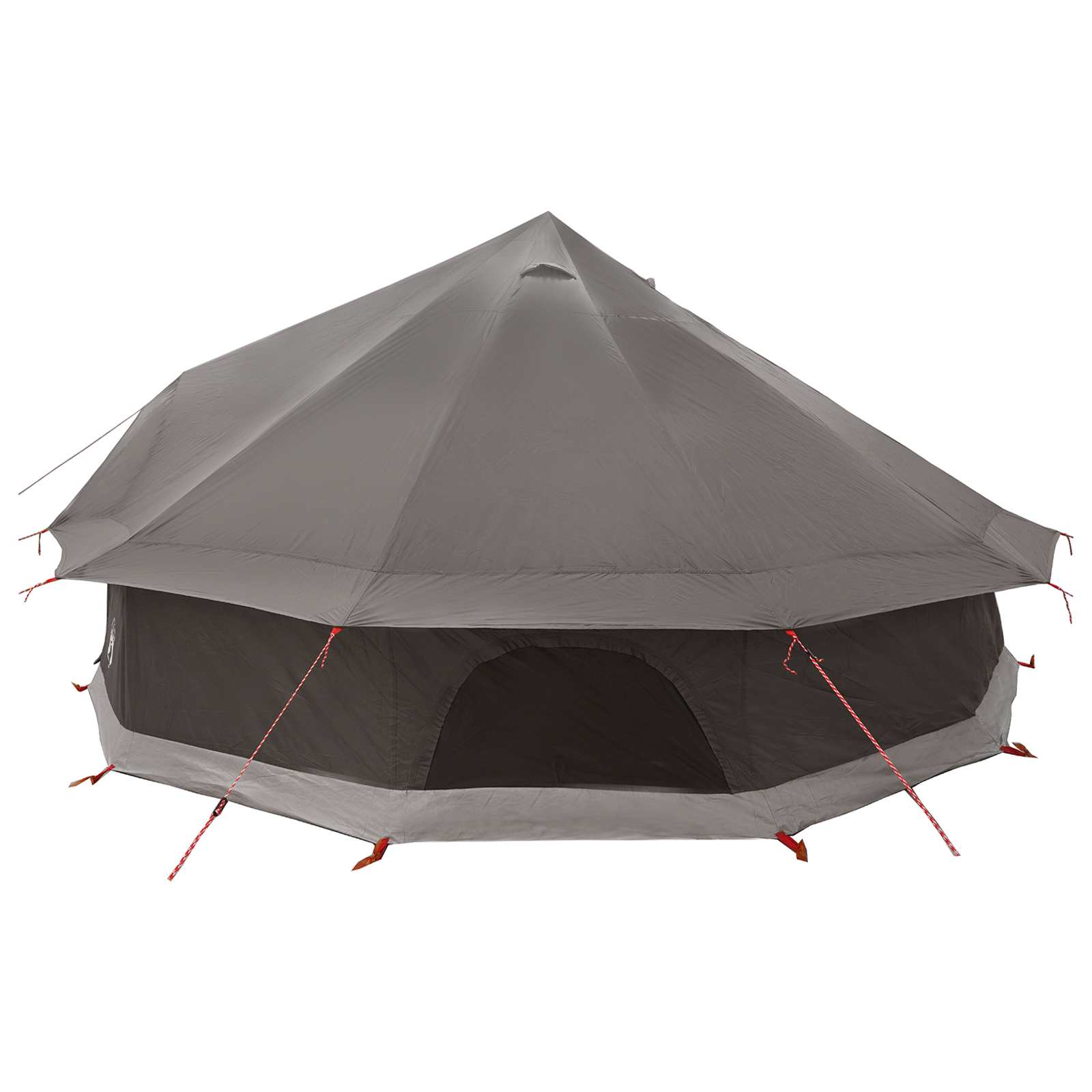 Tipi sátor barna szürke 600 x 600 x 350 cm poliészter és acél