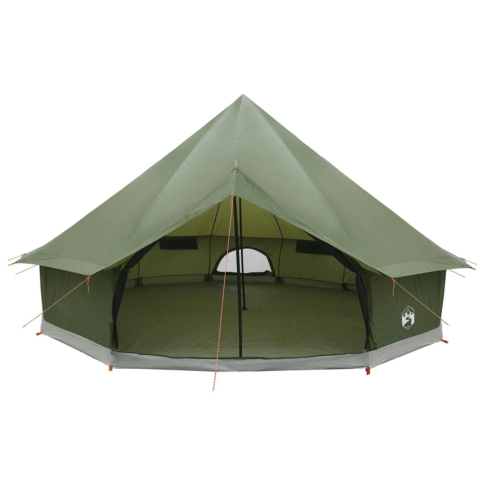 Tipi sátor olajzöld 500 x 500 x 300 cm poliészter és acél