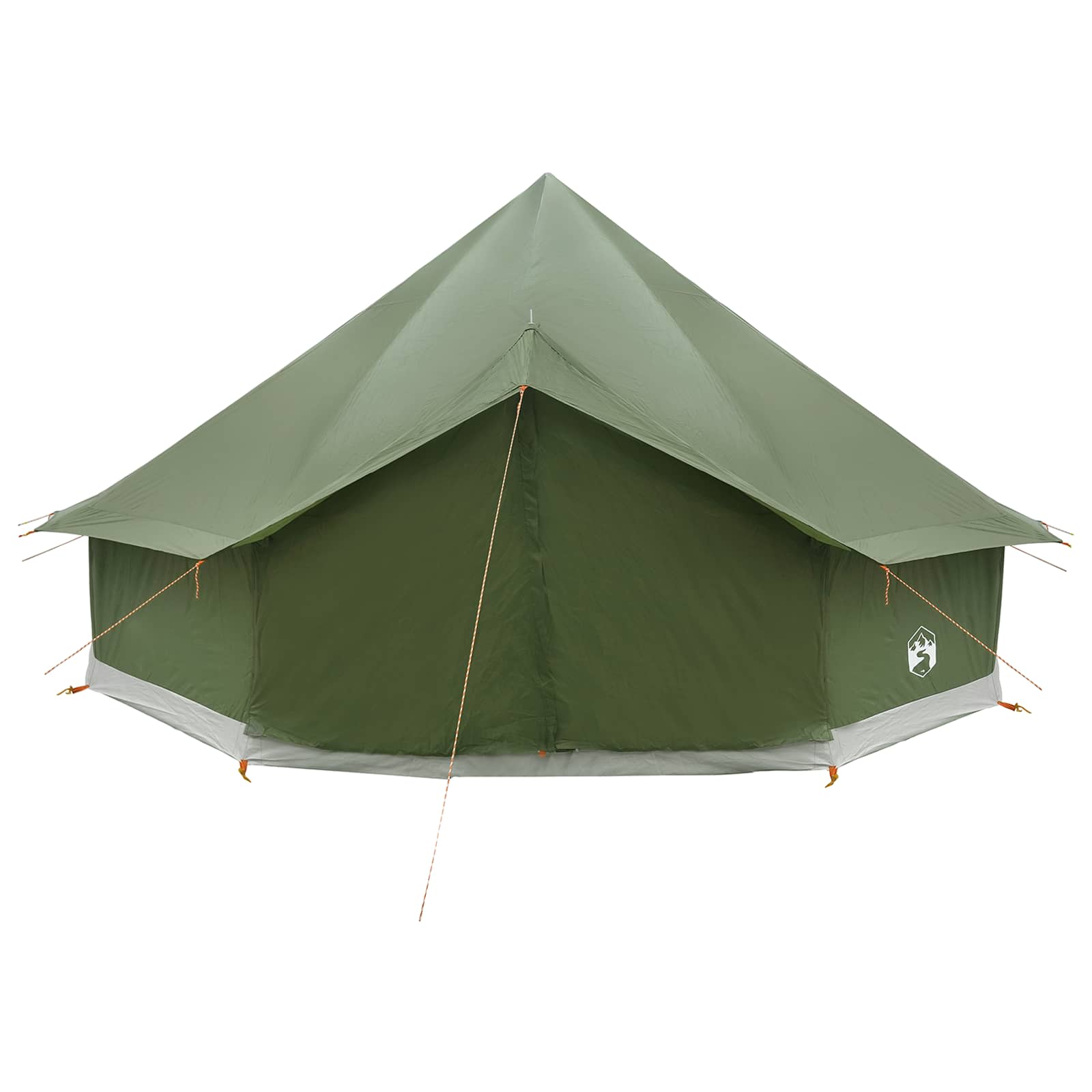 Tipi sátor olajzöld 500 x 500 x 300 cm poliészter és acél