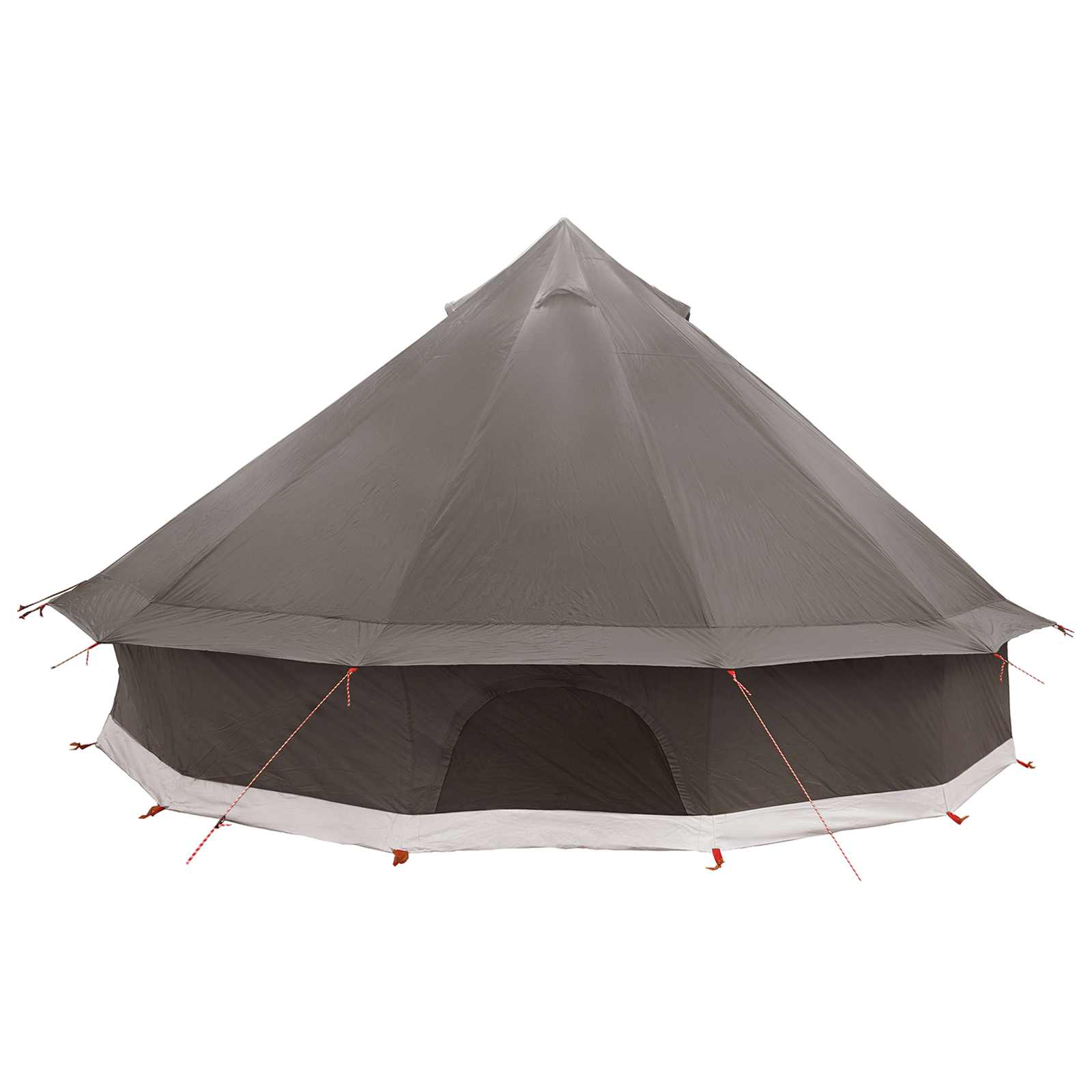 Tipi sátor barna szürke 500 x 500 x 300 cm poliészter és acél