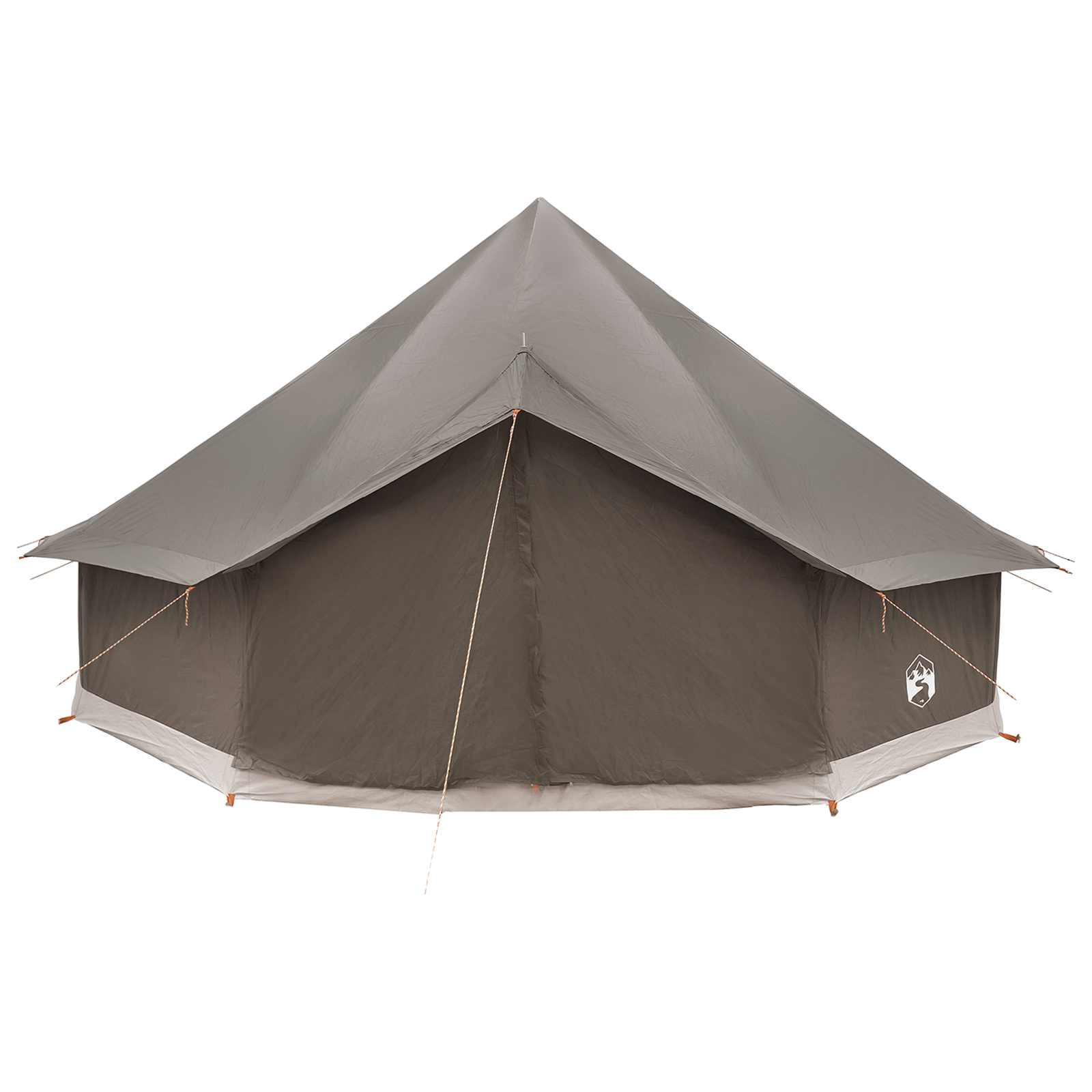 Tipi sátor barna szürke 500 x 500 x 300 cm poliészter és acél