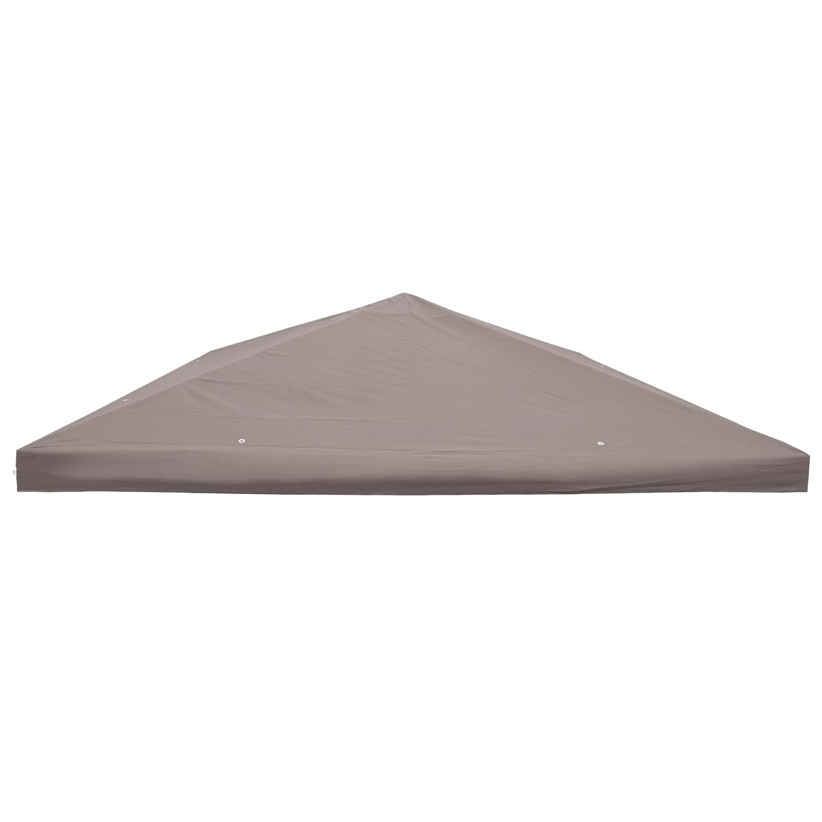 Sátras fedél tetővel tópszínű 300 x 300 cm poliészter és acél