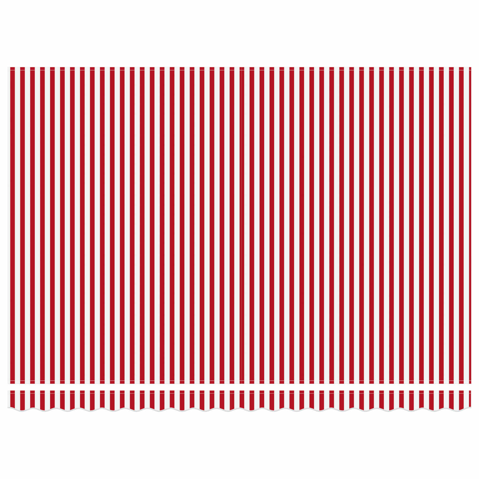 Elektromos kihúzható napernyő piros és fehér 4 × 3 m