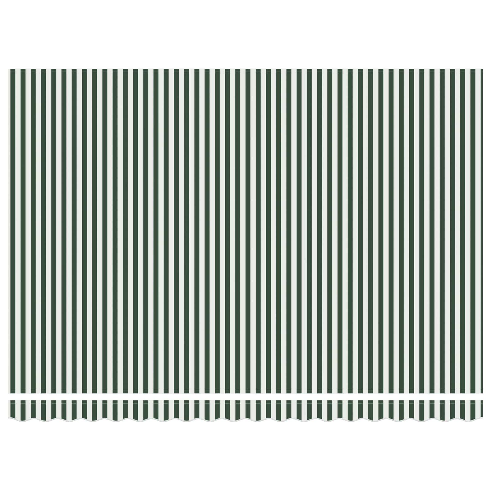 Kézi napellenző keret led világítással zöld és fehér 4 × 3,5 m