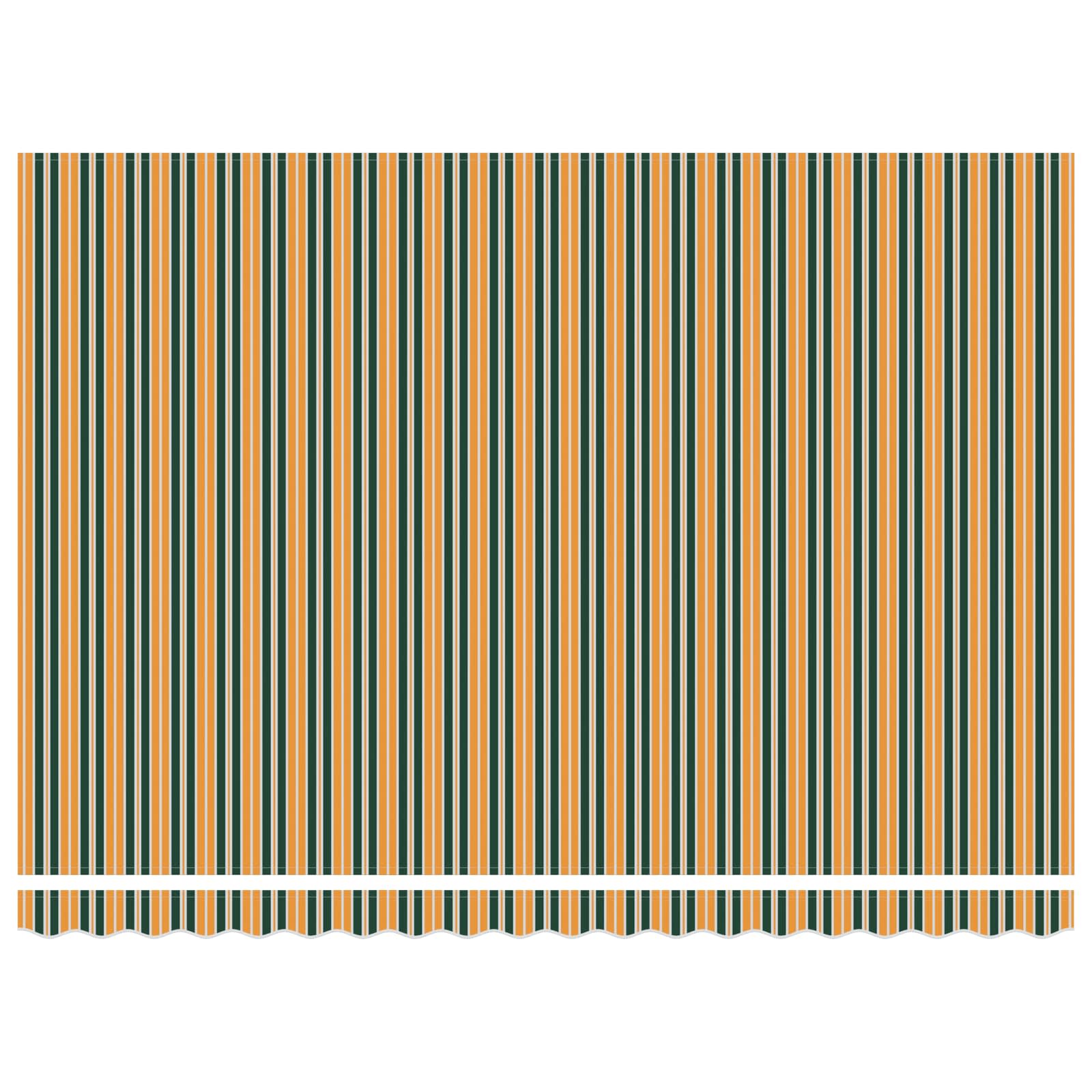 Elektromos kihúzható napernyő zöld és sárga 5 × 3,5 m