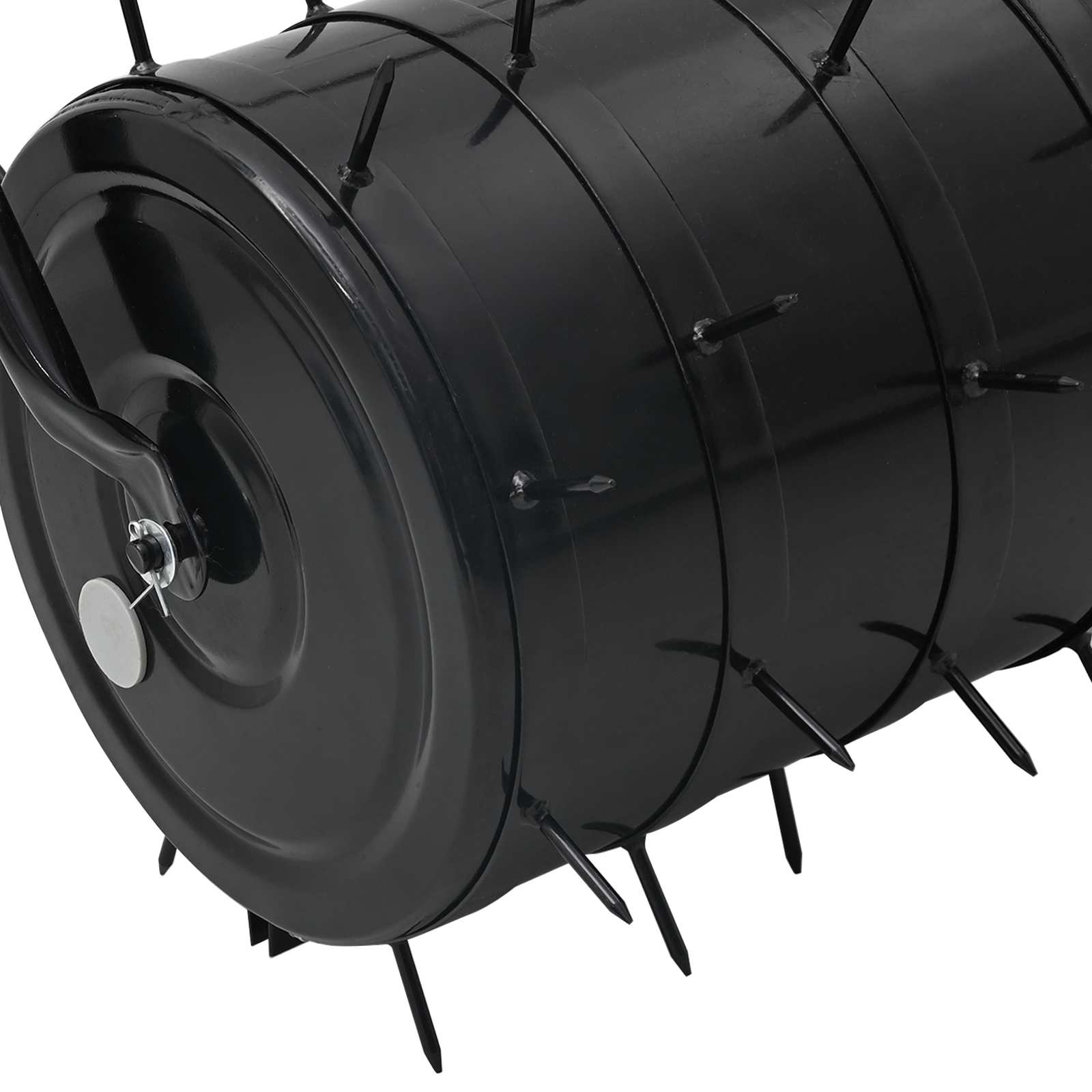 Fűroller aerátor csipeszekkel fekete 110 x 52 cm vas