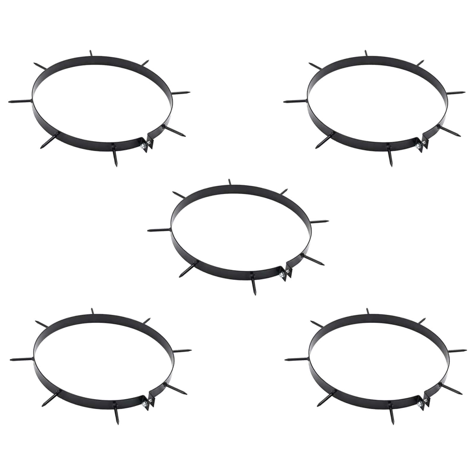 Fűroller aerátor csipeszekkel fekete 110 x 52 cm vas