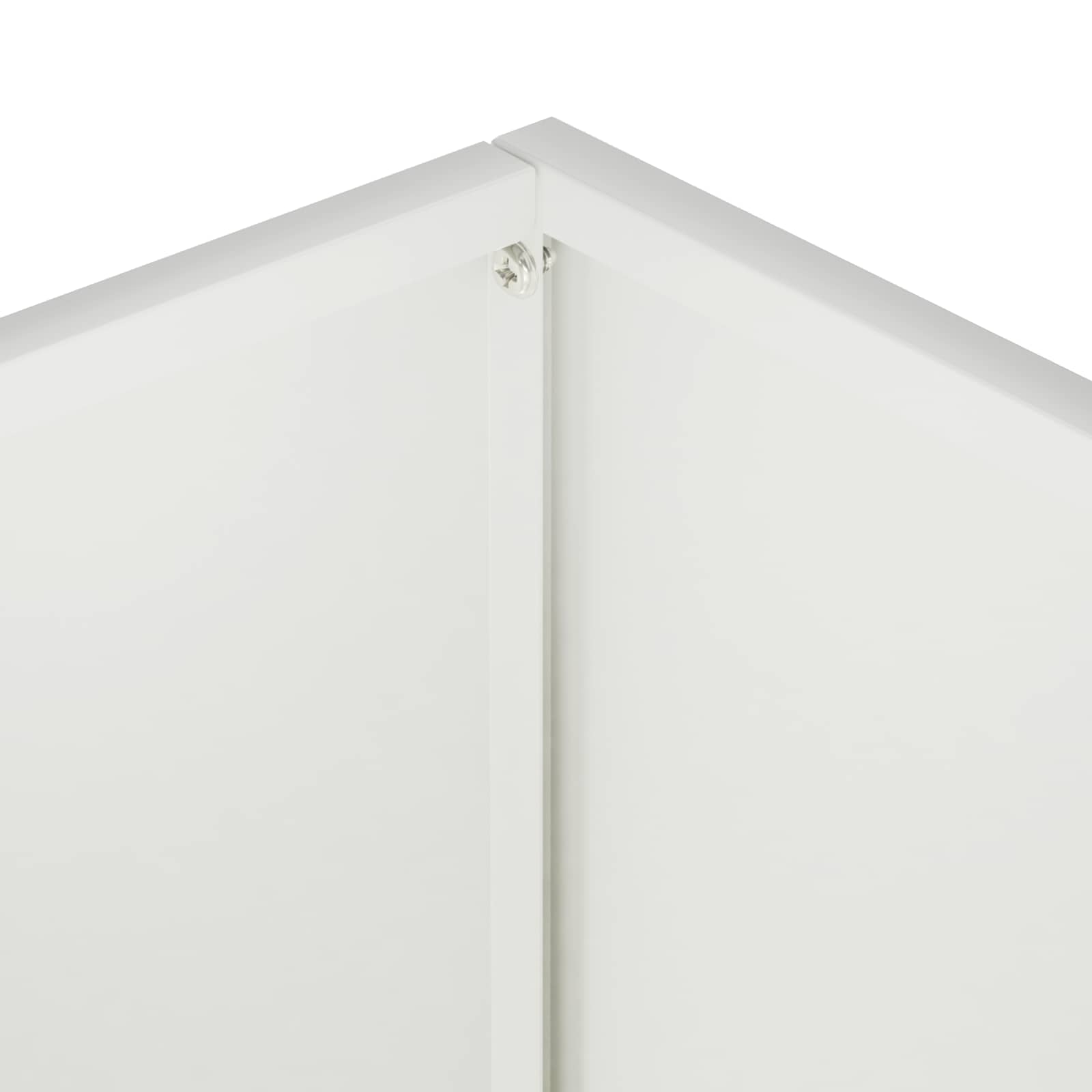 Kerti cserép 2 db fehér 45 x 45 x 45 cm hidegen hengerelt acél