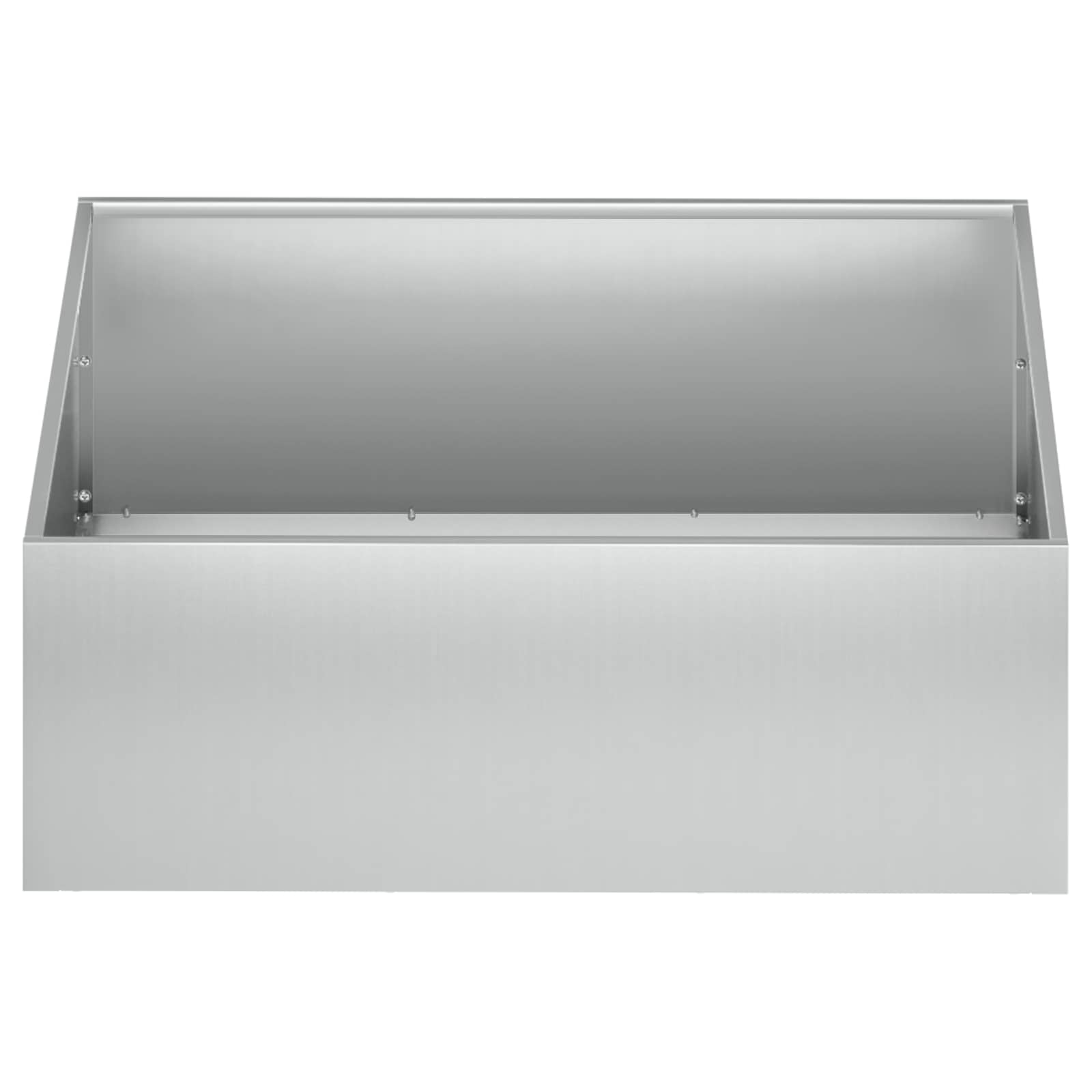 Kerti cserép 2 db ezüst 60 x 60 x 20 cm horganyzott acél