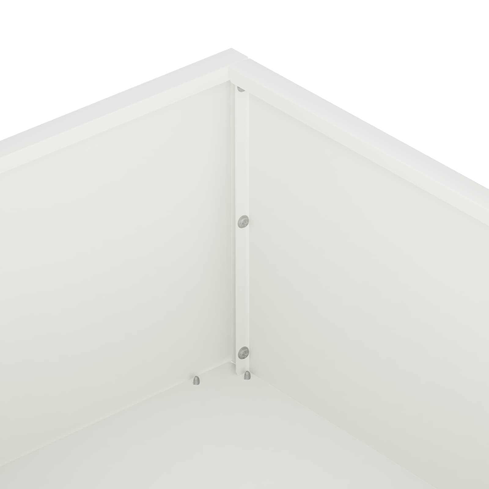 Kerti cserép fehér 80 x 80 x 20 cm hidegen hengerelt acél