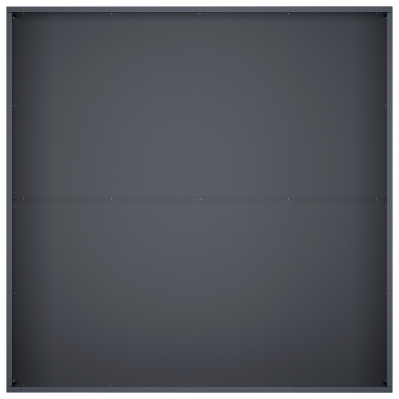 Kerti cserép 2 db antracitszürke 80 x 80 x 20 cm