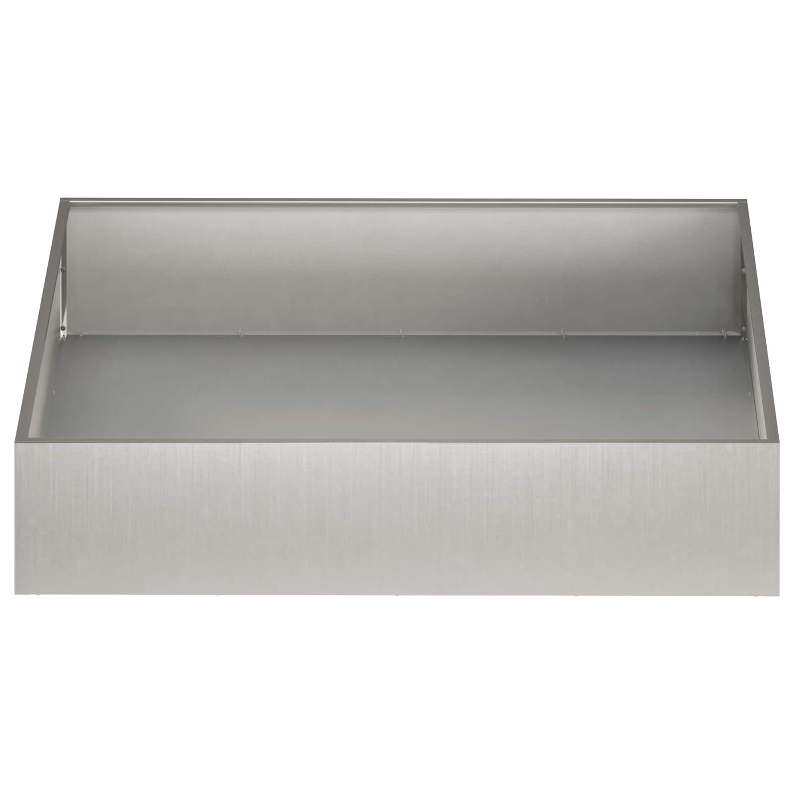 Kerti cserép 2 db ezüst 80 x 80 x 20 cm rozsdamentes acél