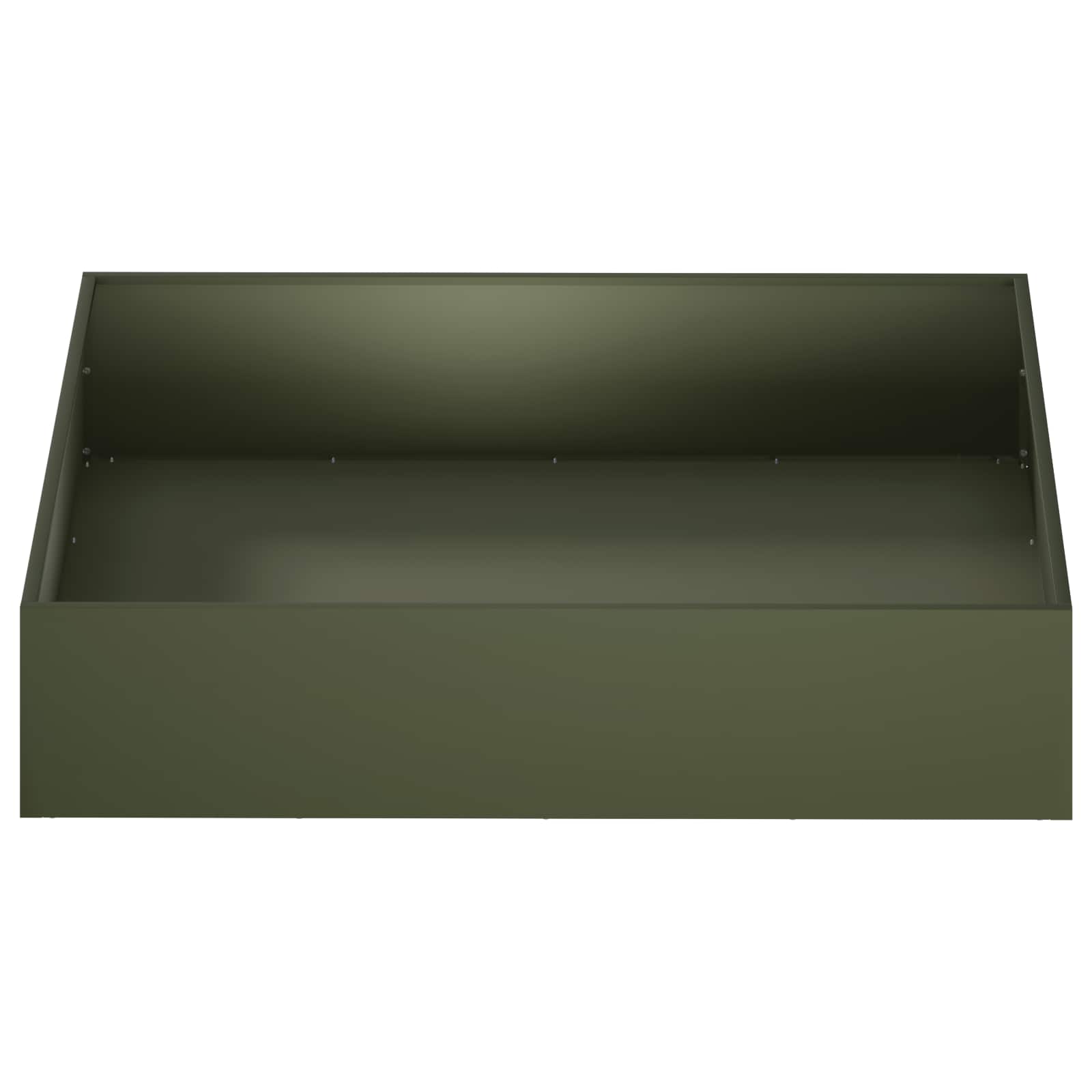 Kerti cserép 2 db olajzöld 100 x 100 x 20 cm