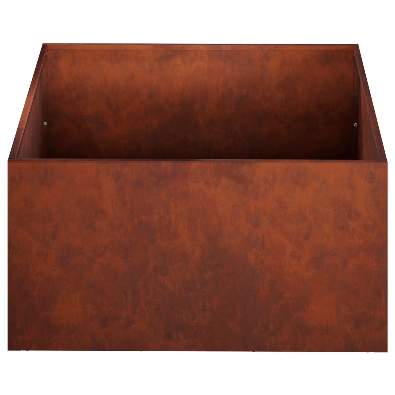 Kerti cserép rozsdás 40 x 40 x 30 cm időjárásálló acél