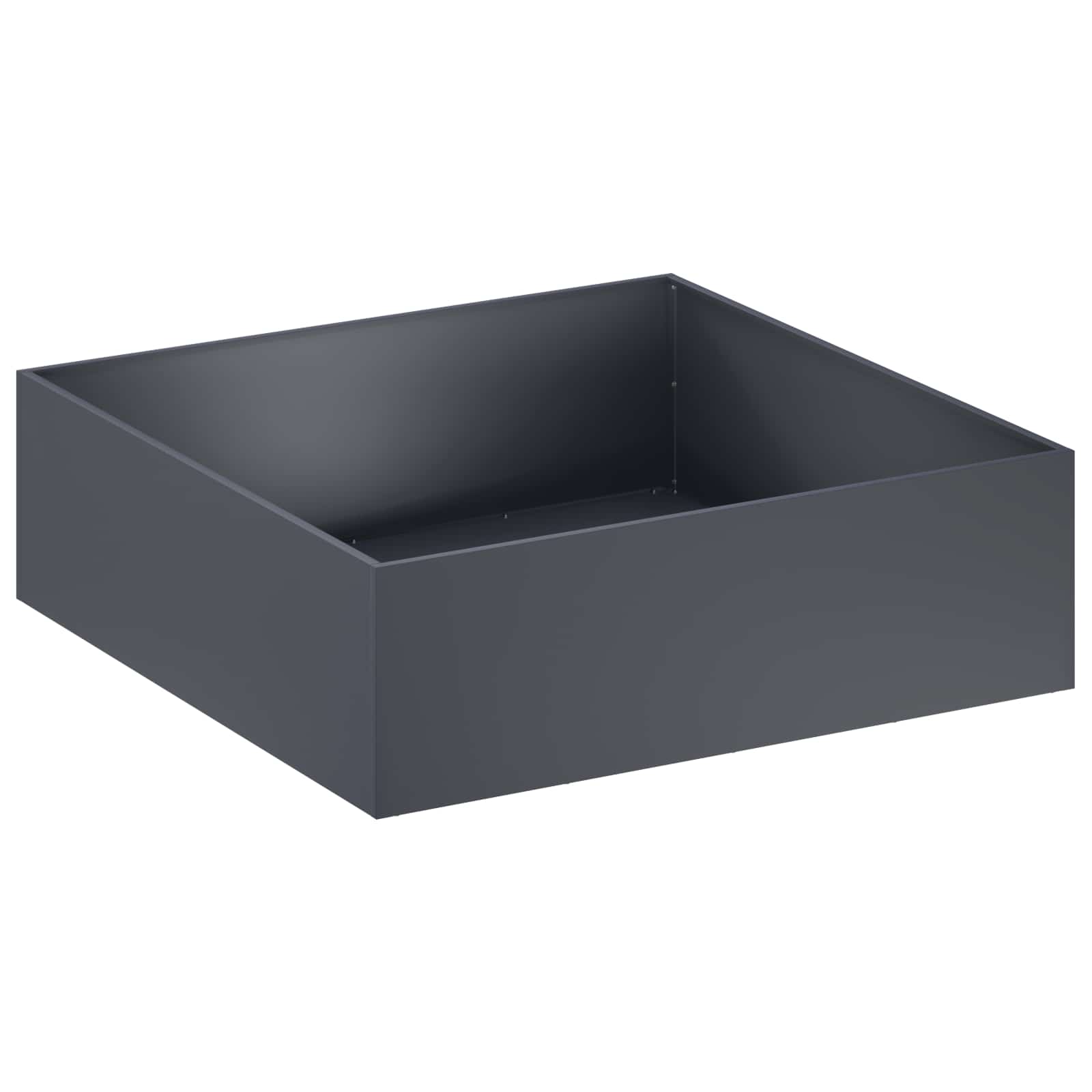 Kerti cserép antracitszürke 80 x 80 x 30 cm