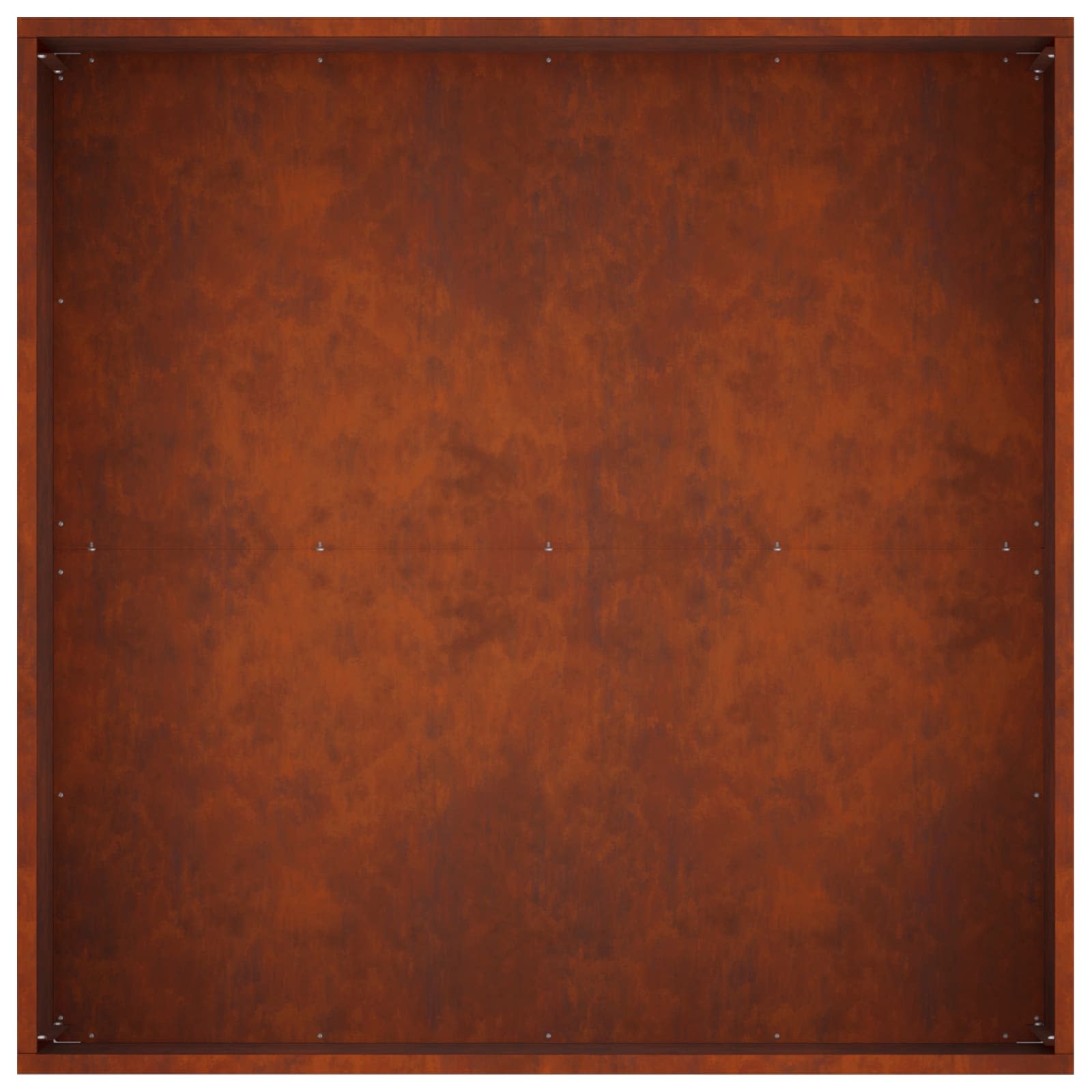 Kerti cserép 2 db rozsdás 60 x 60 x 40 cm időjárásálló acél