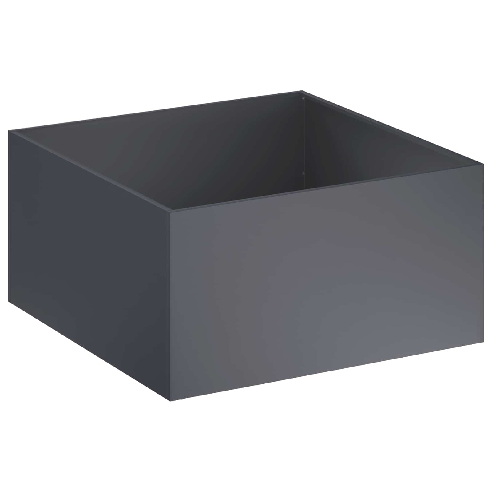 Kerti cserép antracitszürke 80 x 80 x 40 cm