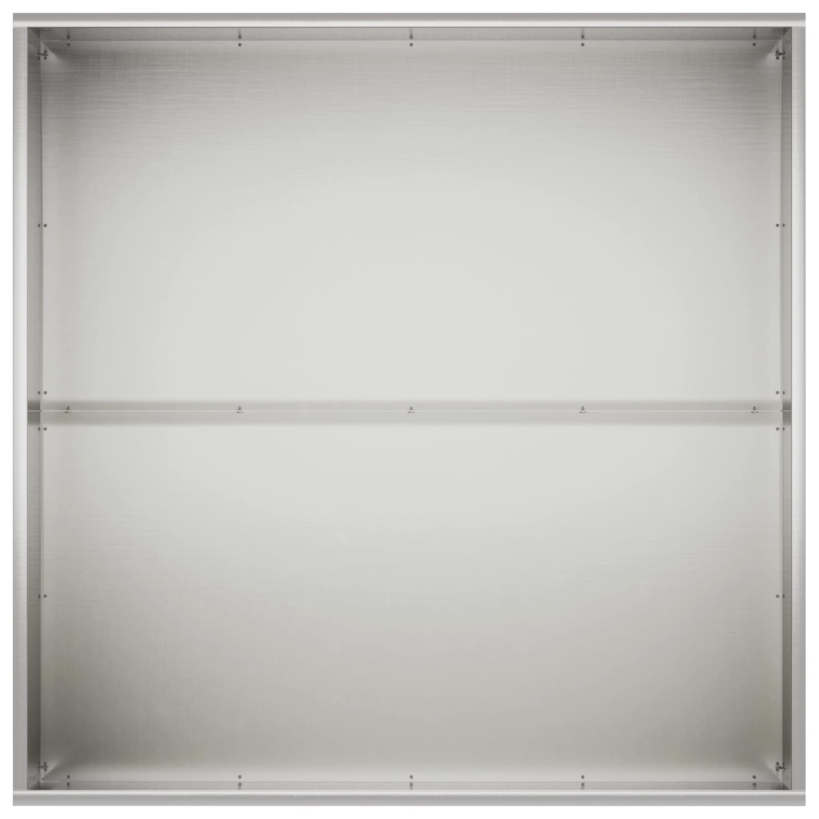 Kerti cserép 2 db ezüst 80 x 80 x 40 cm rozsdamentes acél