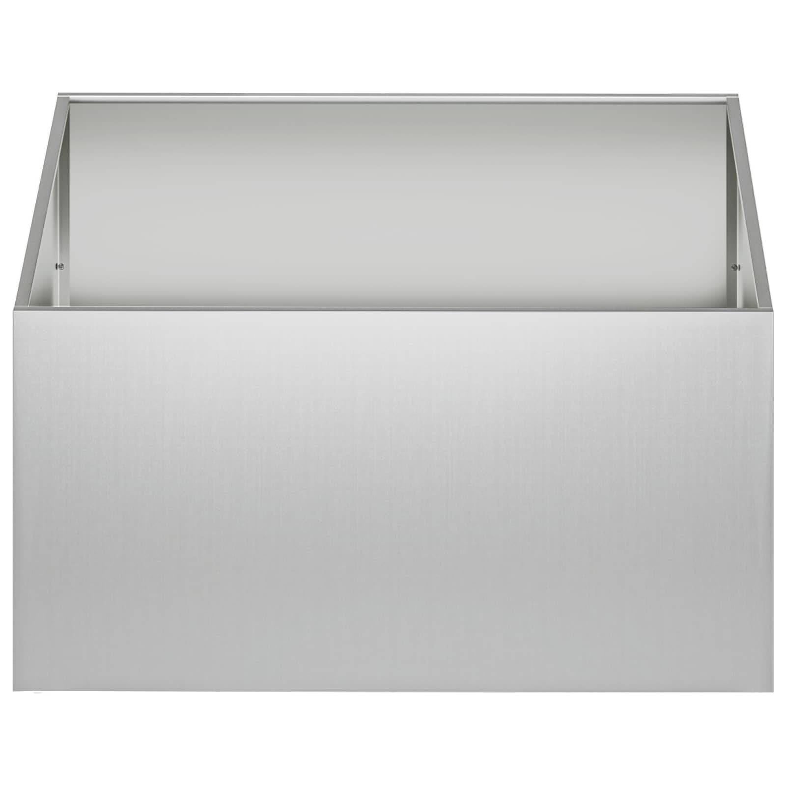 Kerti cserép 2 db ezüst 80 x 80 x 40 cm horganyzott acél