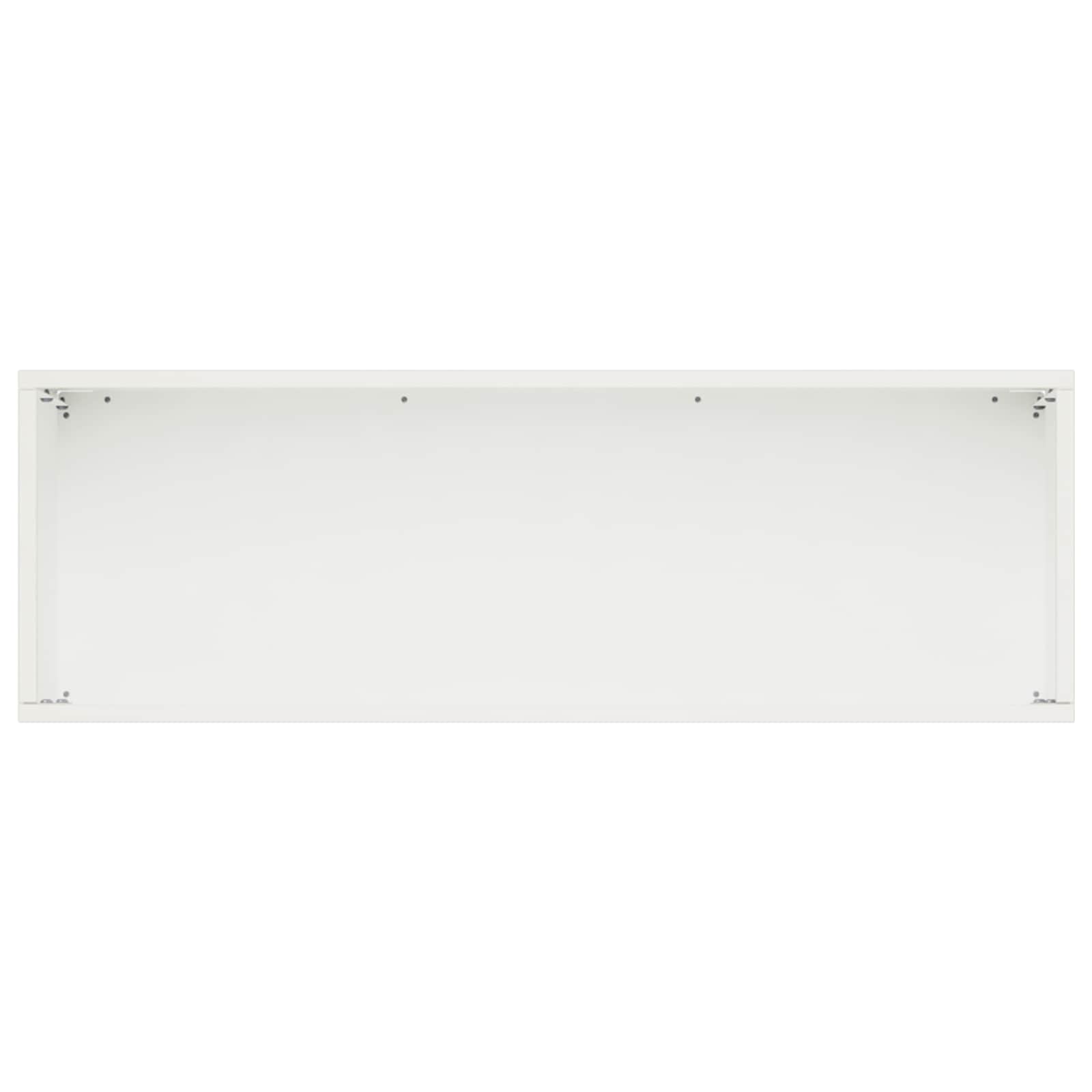 Kerti cserép fehér 60 x 20 x 20 cm hidegen hengerelt acél