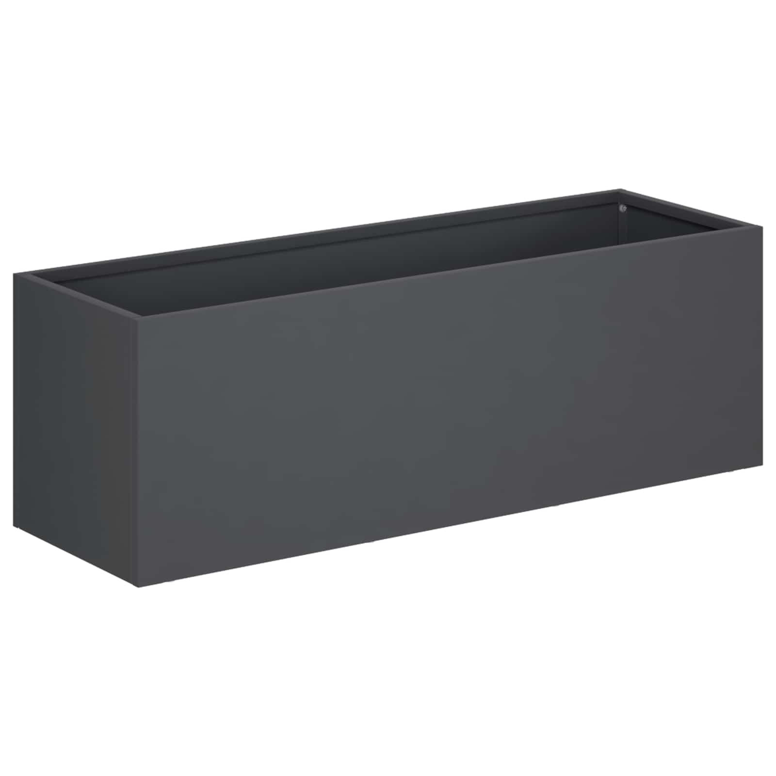 Kerti cserép 2 db antracitszürke 60 x 20 x 20 cm