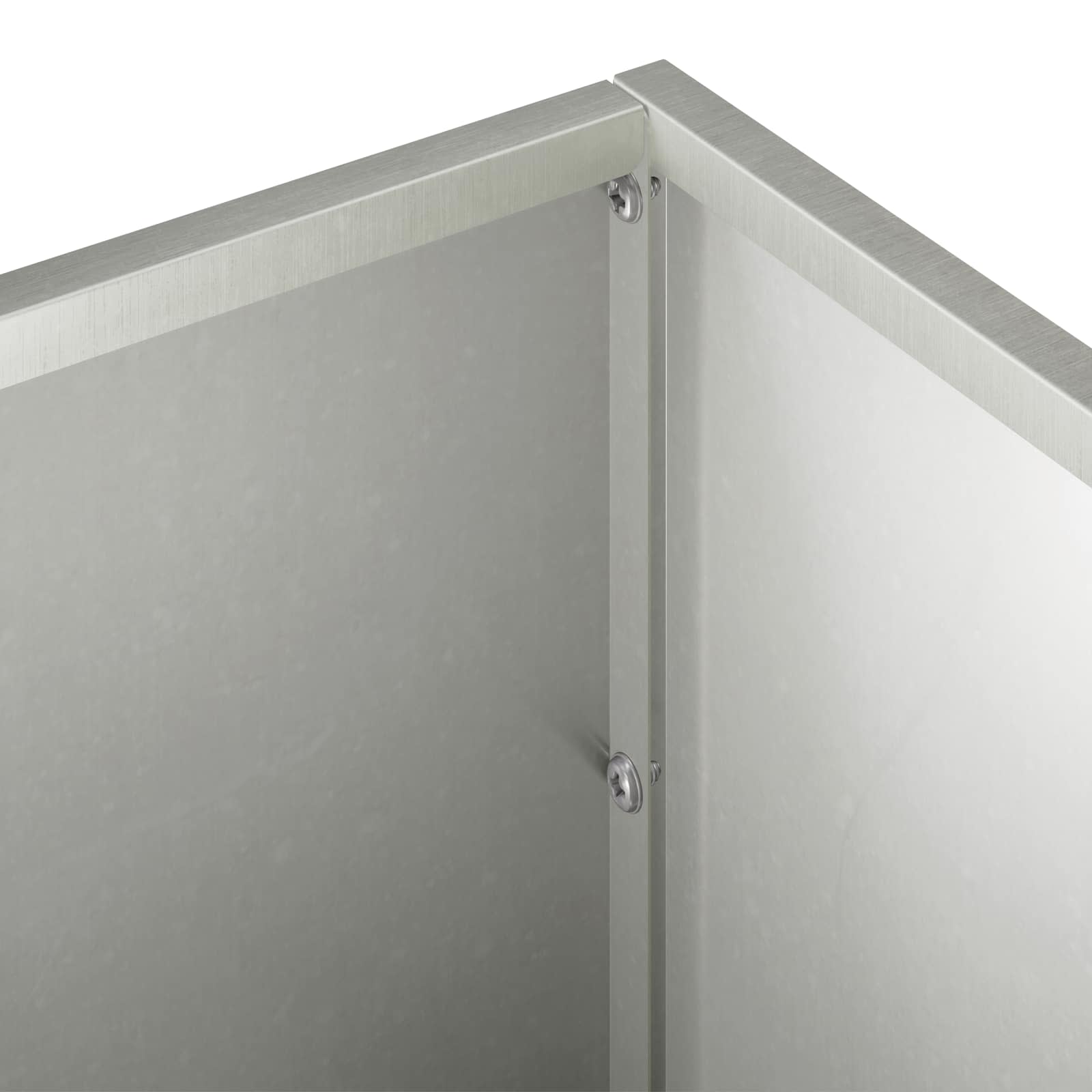 Kerti cserép 2 db ezüst 80 x 20 x 20 cm rozsdamentes acél