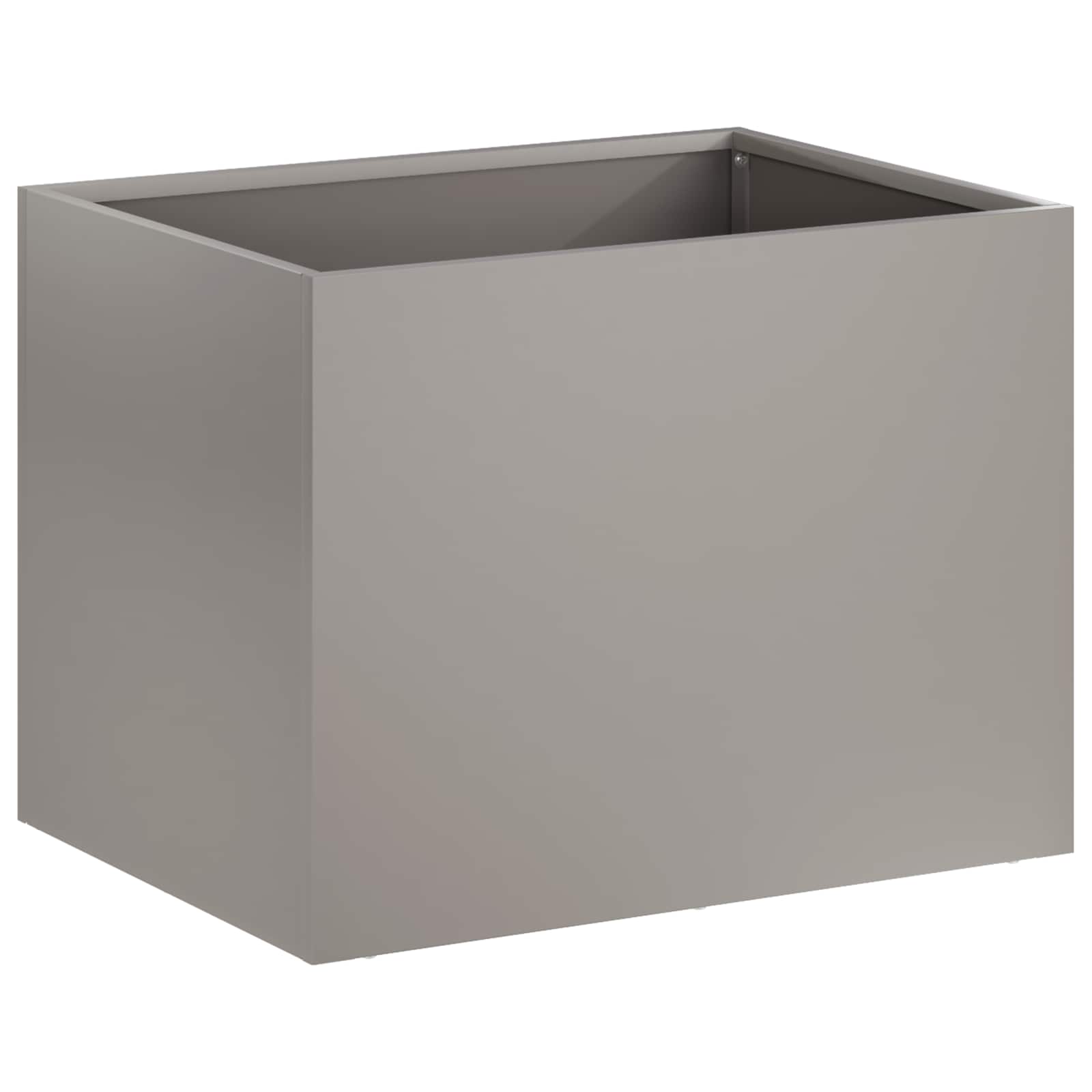 Kerti cserép 2 db rozsdás 40 x 30 x 30 cm időjárásálló acél