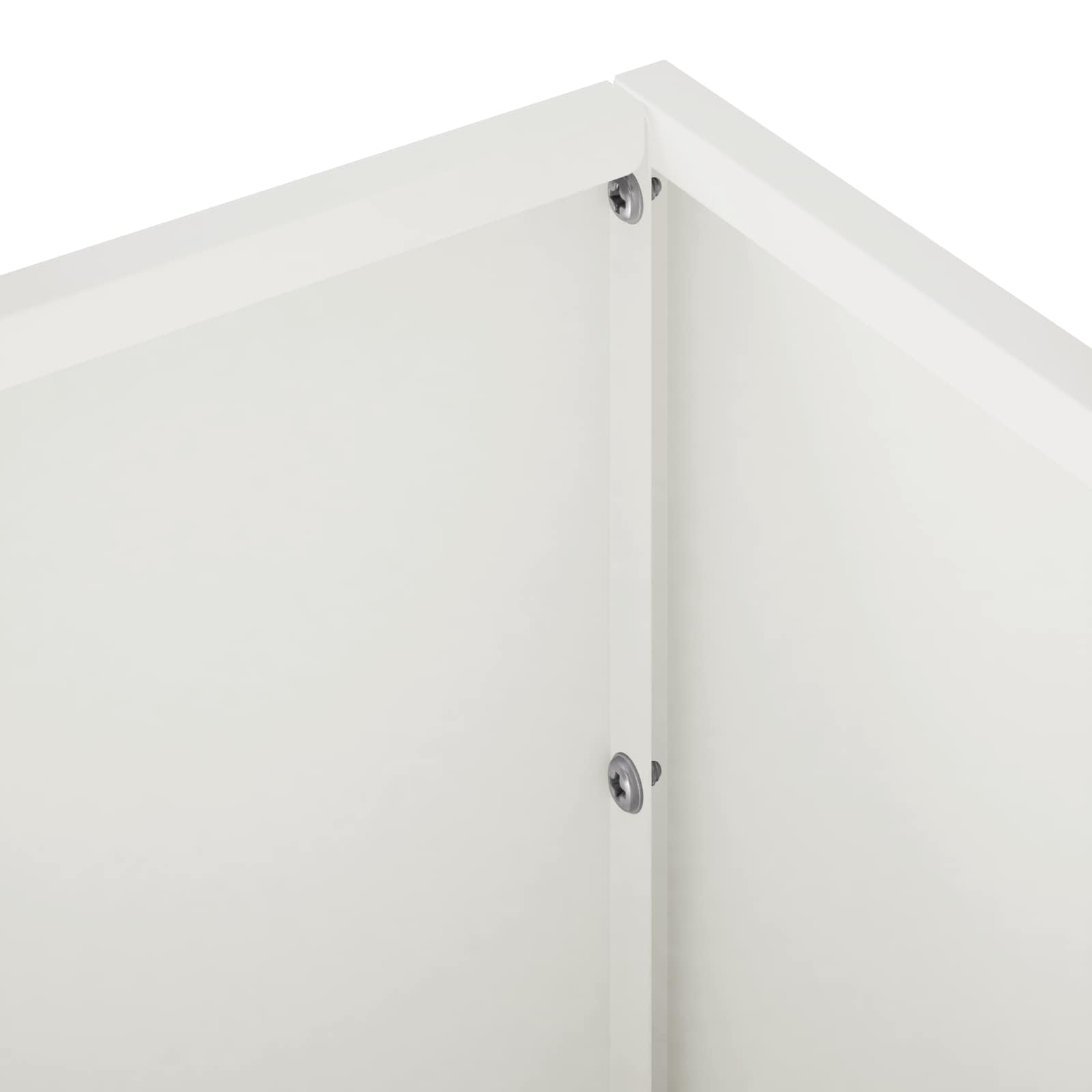 Kerti cserép 2 db fehér 80 x 30 x 30 cm hidegen hengerelt acél