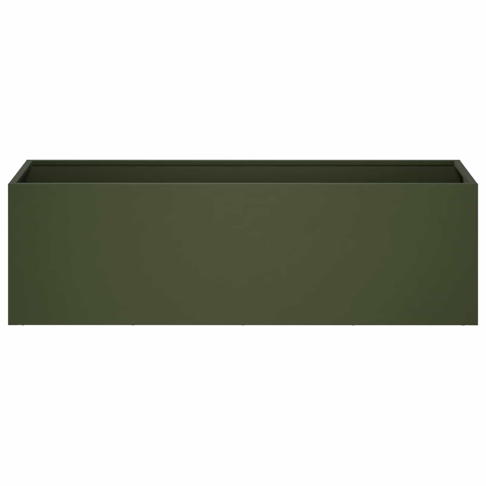 Kerti cserép 2 db olajzöld 80 x 30 x 30 cm