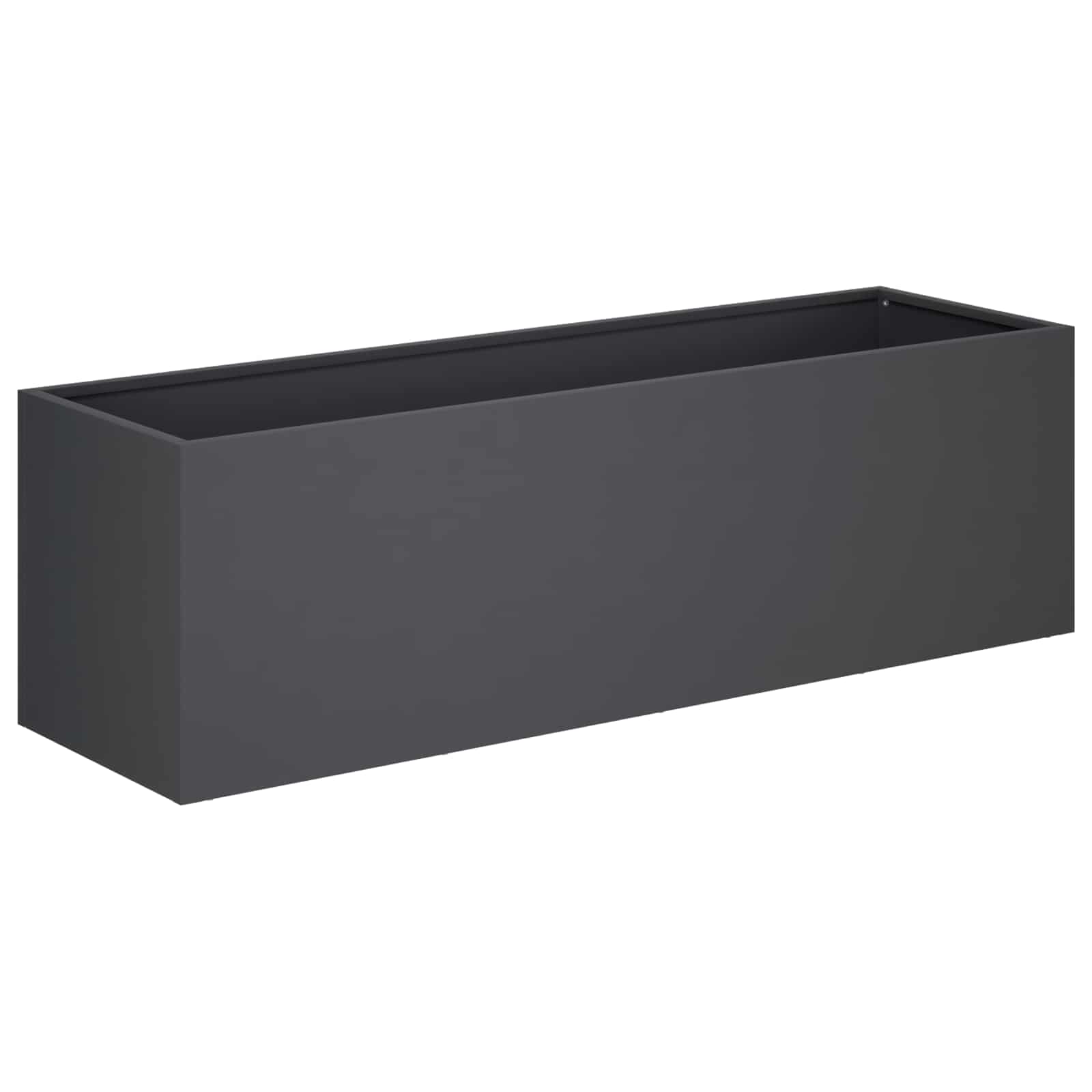 Kerti cserép antracitszürke 100 x 30 x 30 cm