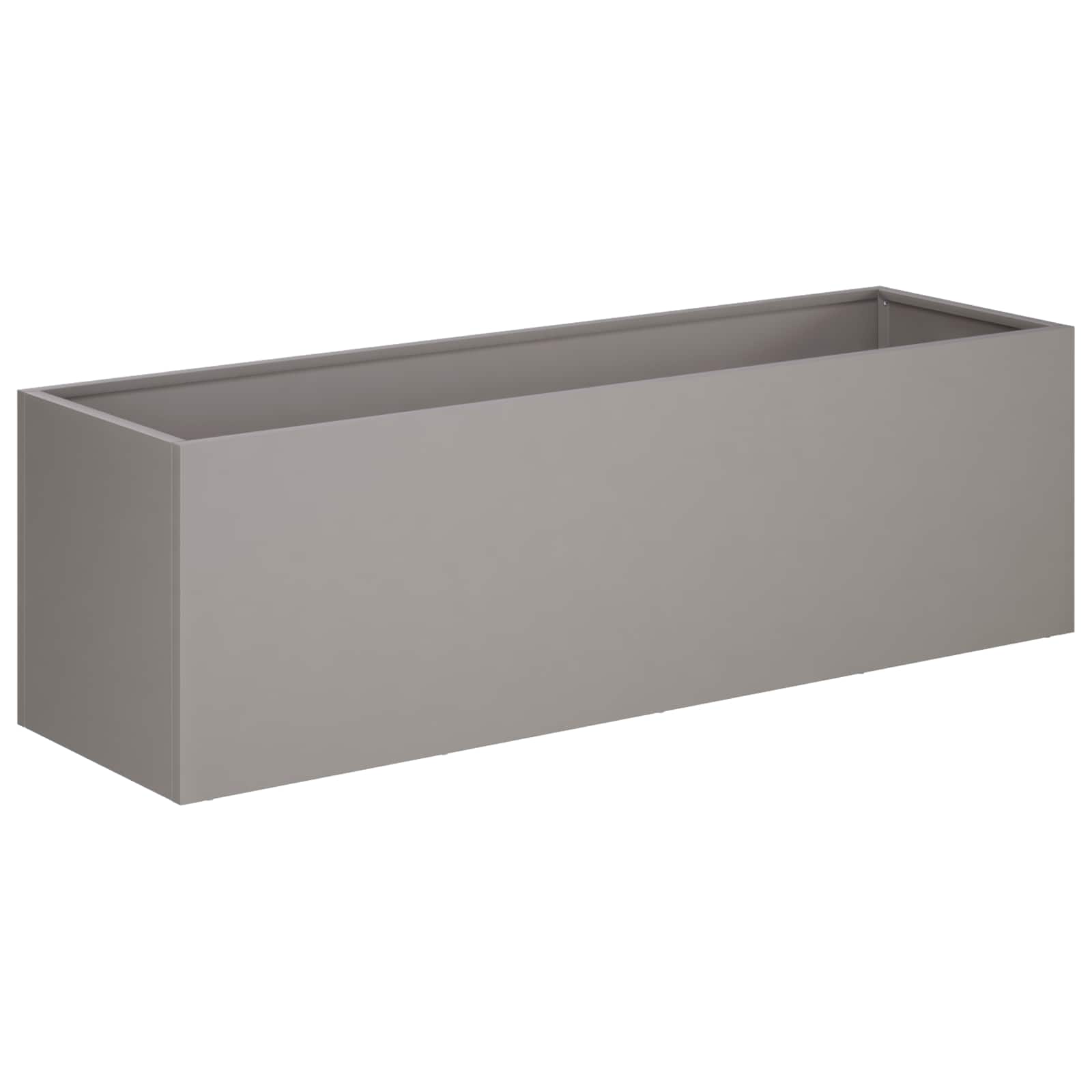 Kerti cserép 2 db rozsdás 100 x 30 x 30 cm időjárásálló acél