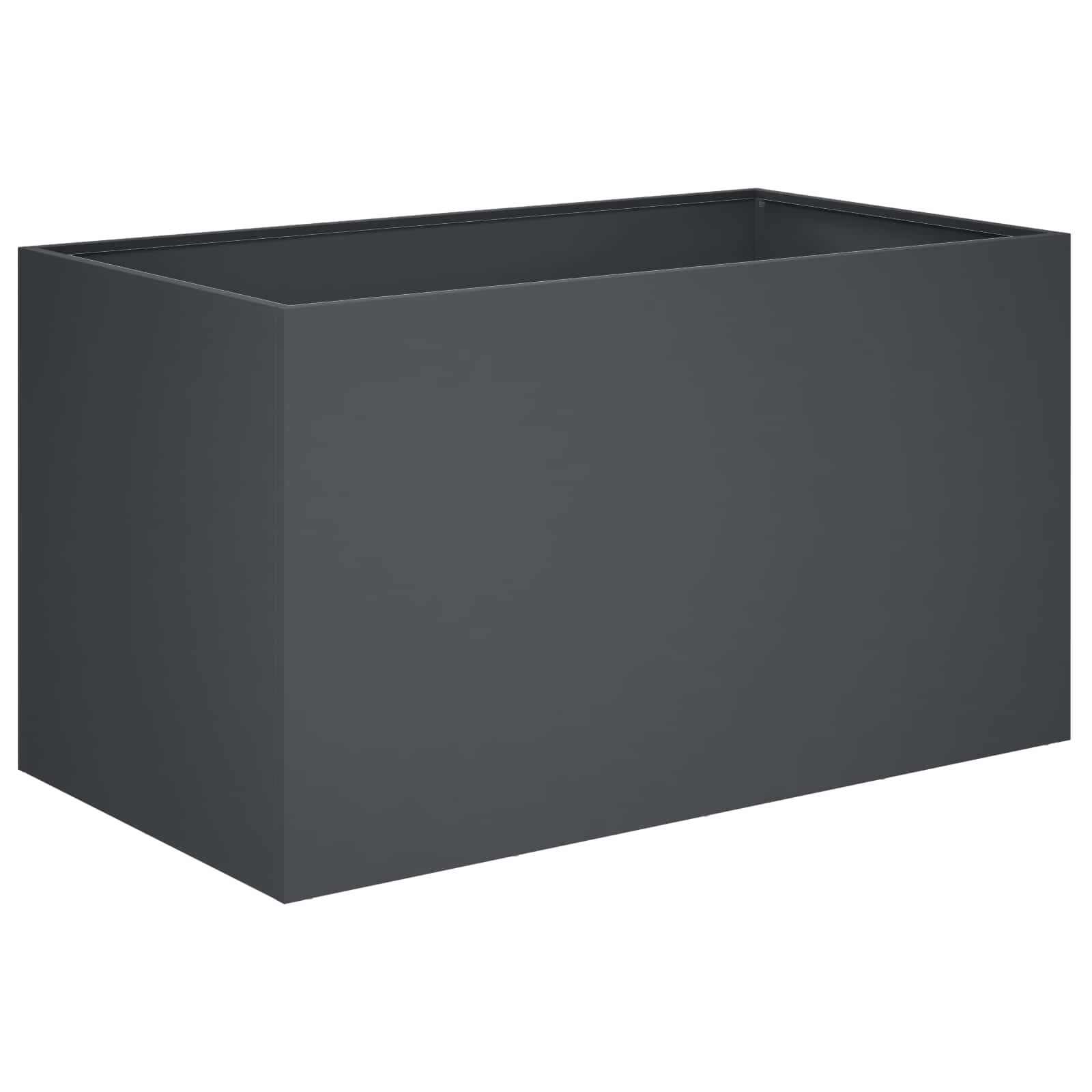 Kerti cserép antracitszürke 100 x 50 x 50 cm
