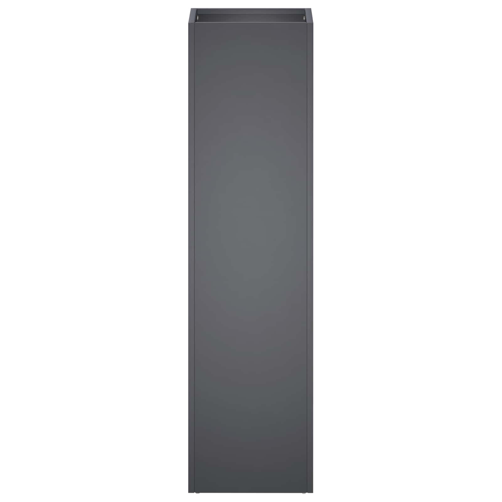Kerti cserép 2 db antracitszürke 20 x 20 x 75 cm