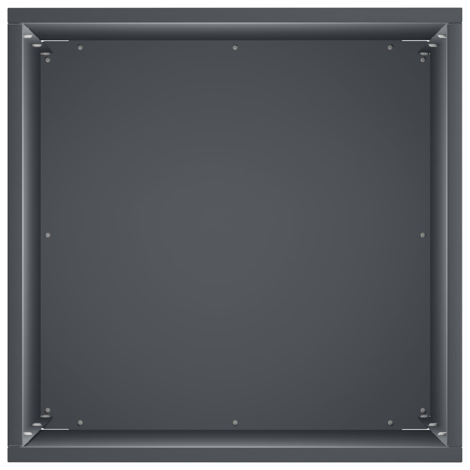 Kerti cserép 2 db antracitszürke 30 x 30 x 40 cm