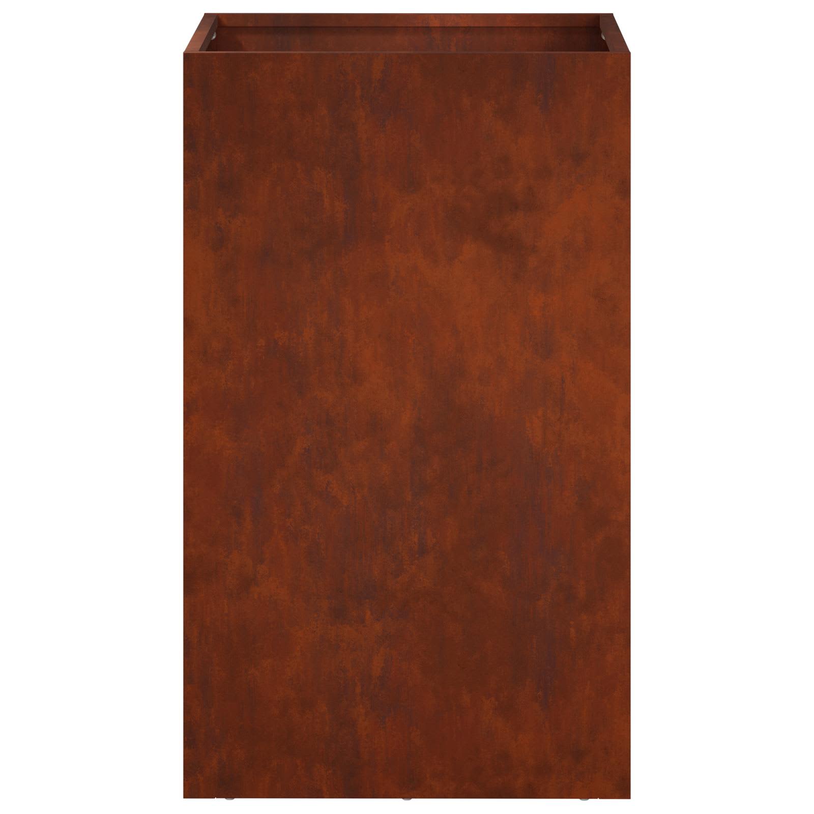 Kerti cserép 2 db rozsdás 30 x 30 x 50 cm időjárásálló acél