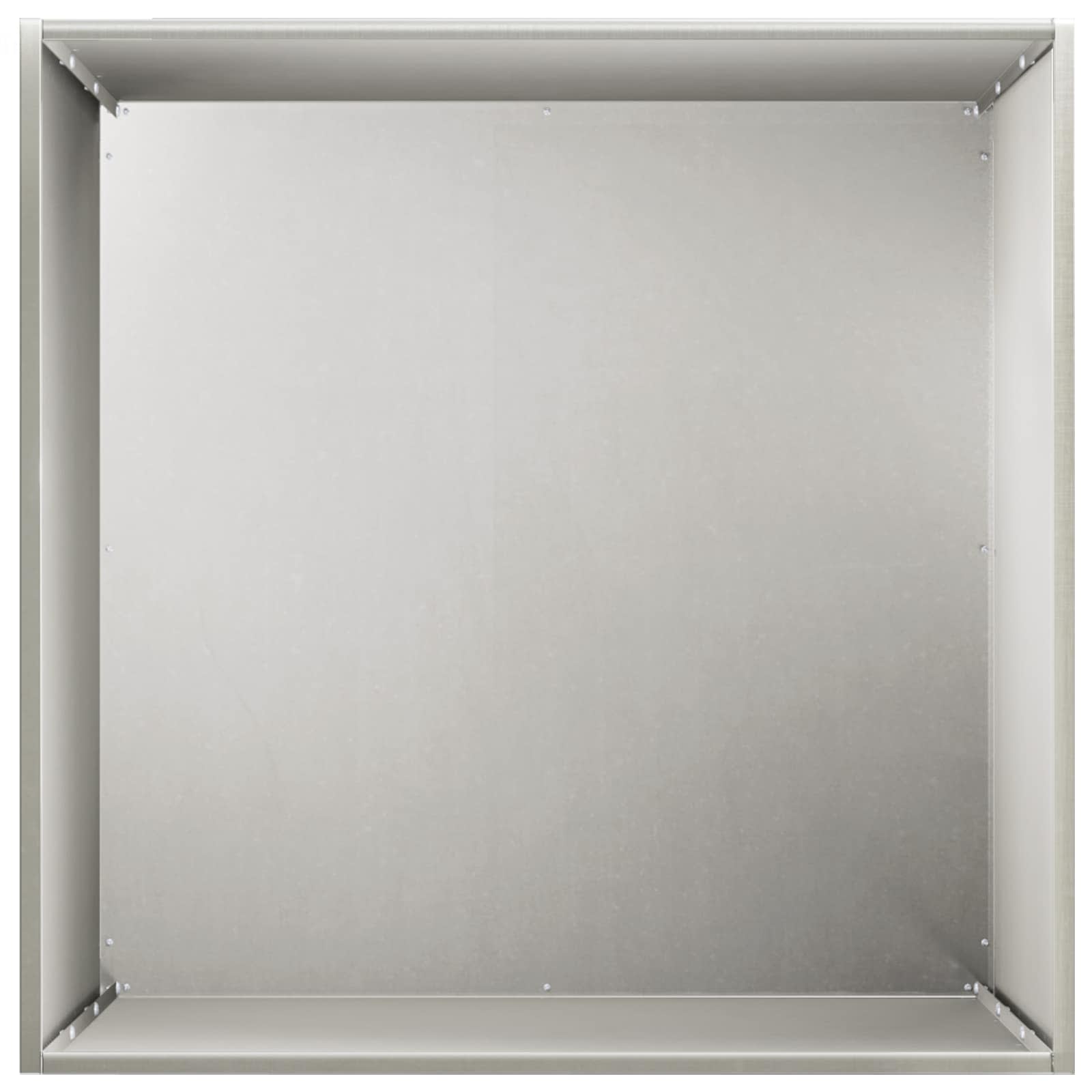 Kerti cserép ezüst 40 x 40 x 75 cm rozsdamentes acél