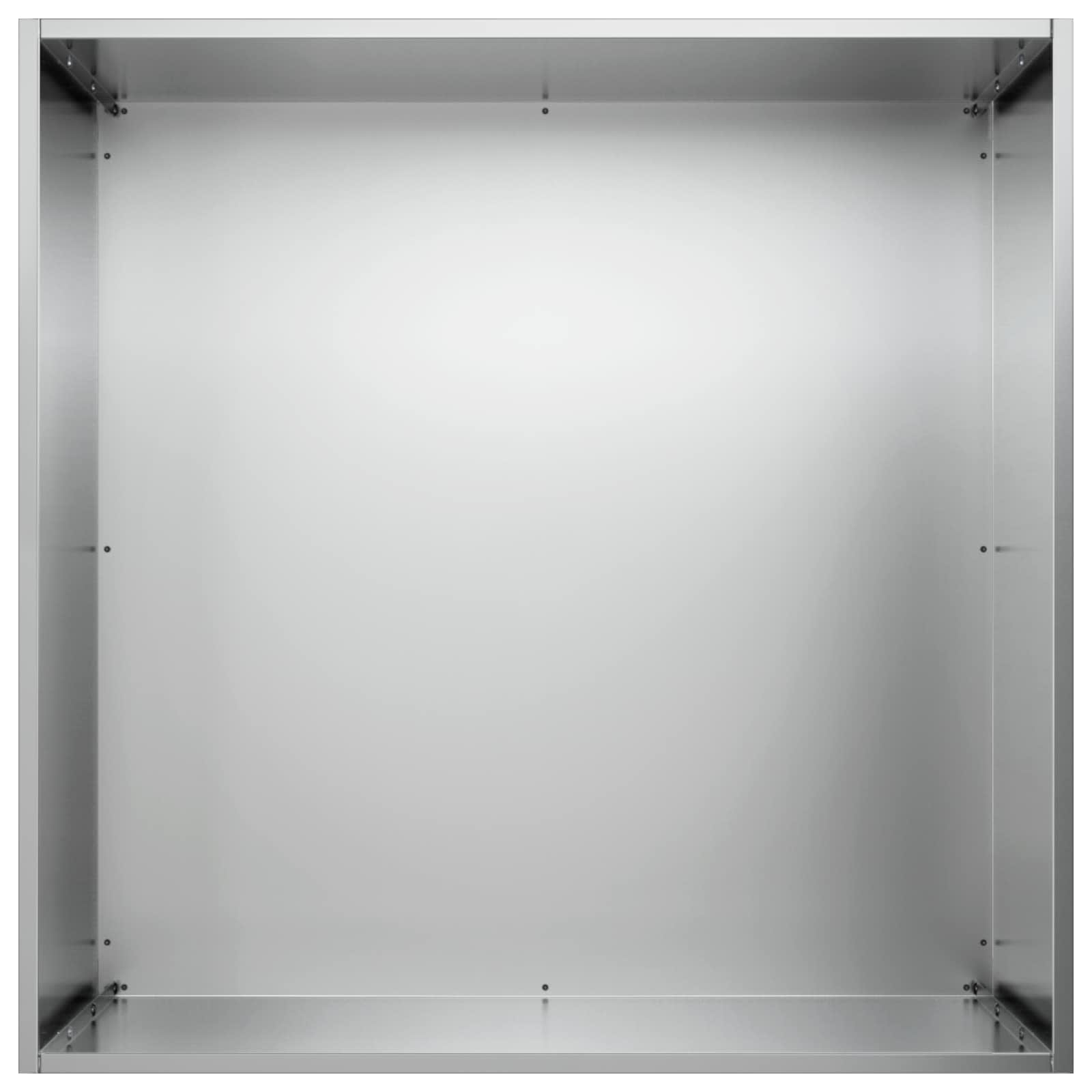 Kerti cserép ezüst 40 x 40 x 75 cm horganyzott acél