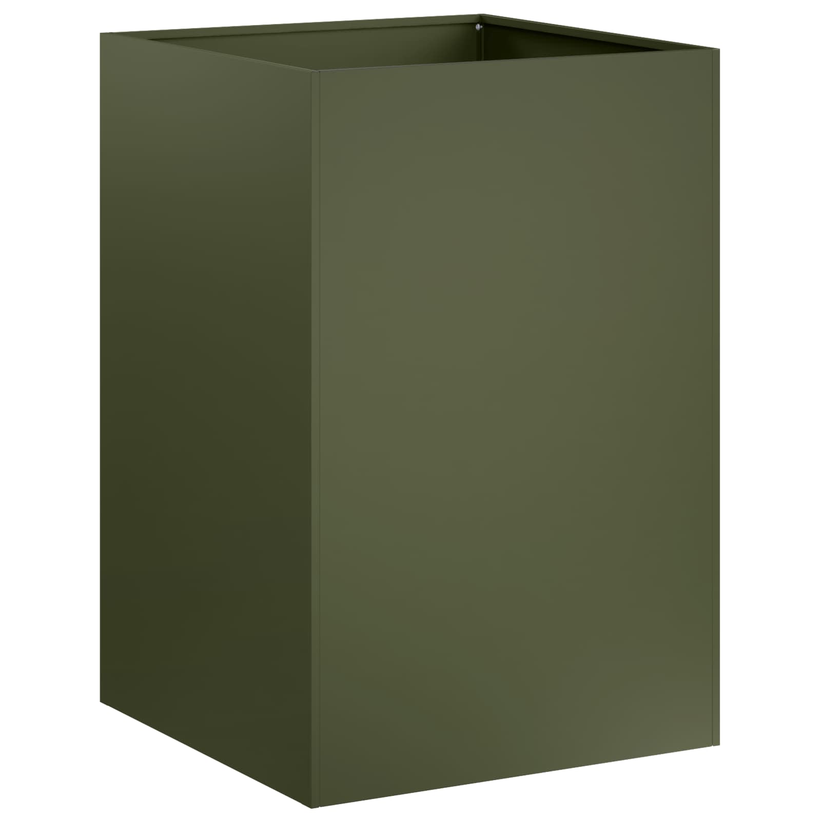 Kerti cserép 2 db olajzöld 50 x 50 x 75 cm