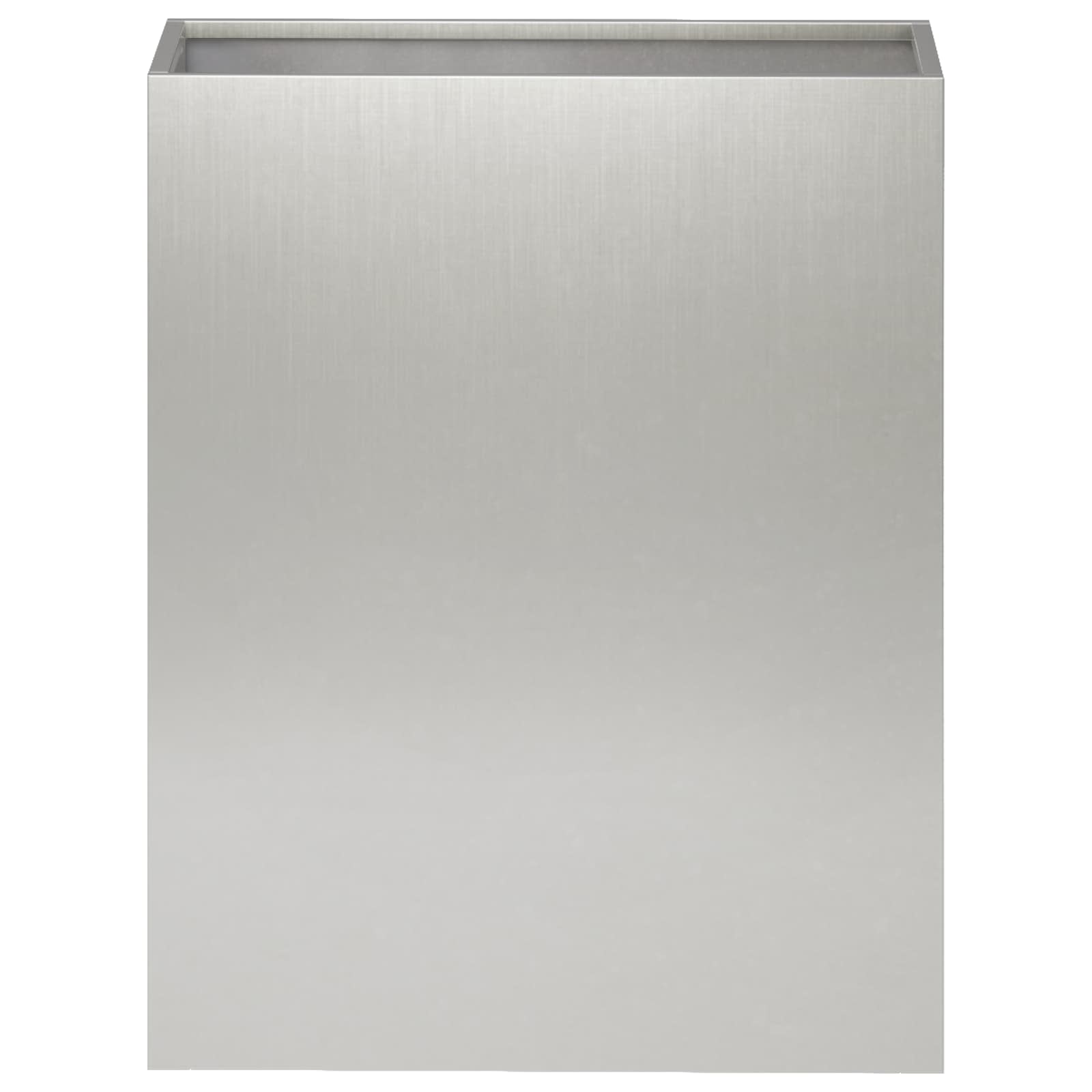 Kerti cserép 2 db ezüst 40 x 20 x 50 cm rozsdamentes acél