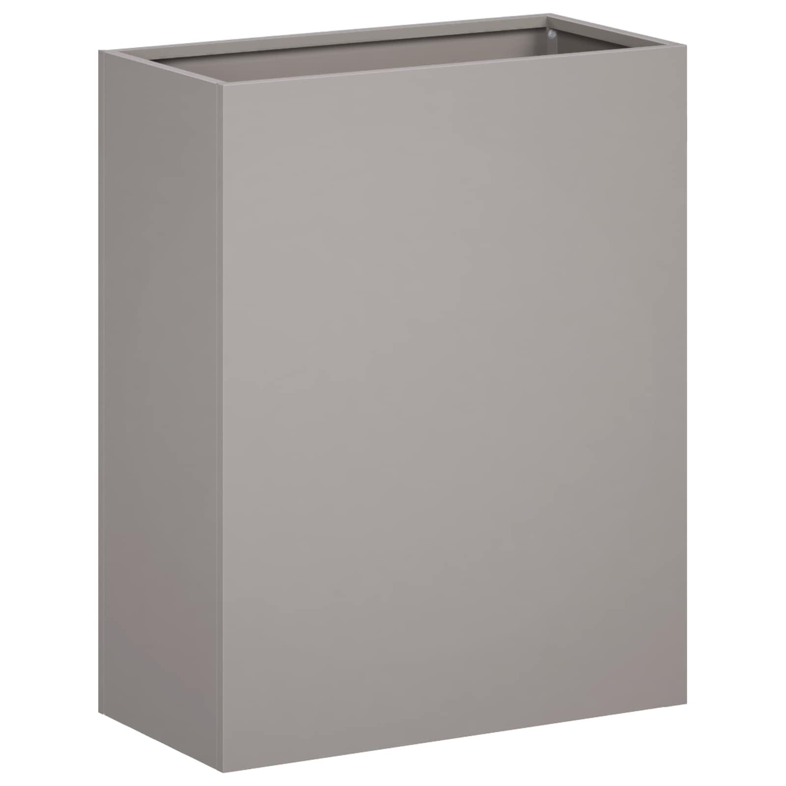 Kerti cserép 2 db rozsdás 40 x 20 x 50 cm időjárásálló acél