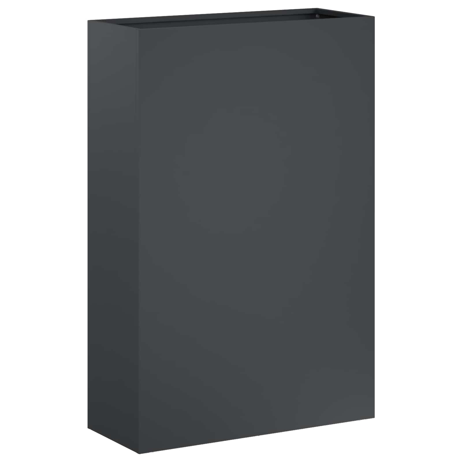 Kerti cserép 2 db antracitszürke 40 x 20 x 75 cm