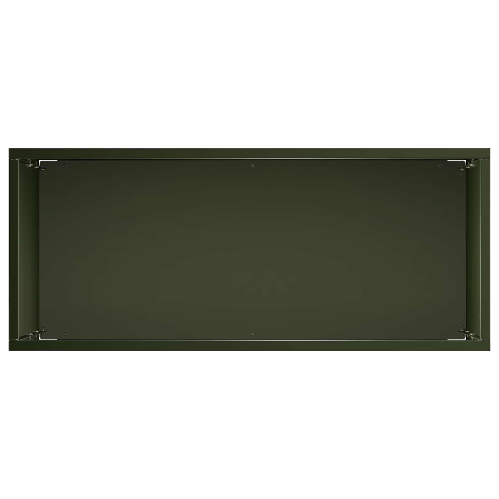 Kerti cserép olajzöld 40 x 20 x 75 cm hidegen hengerelt acél