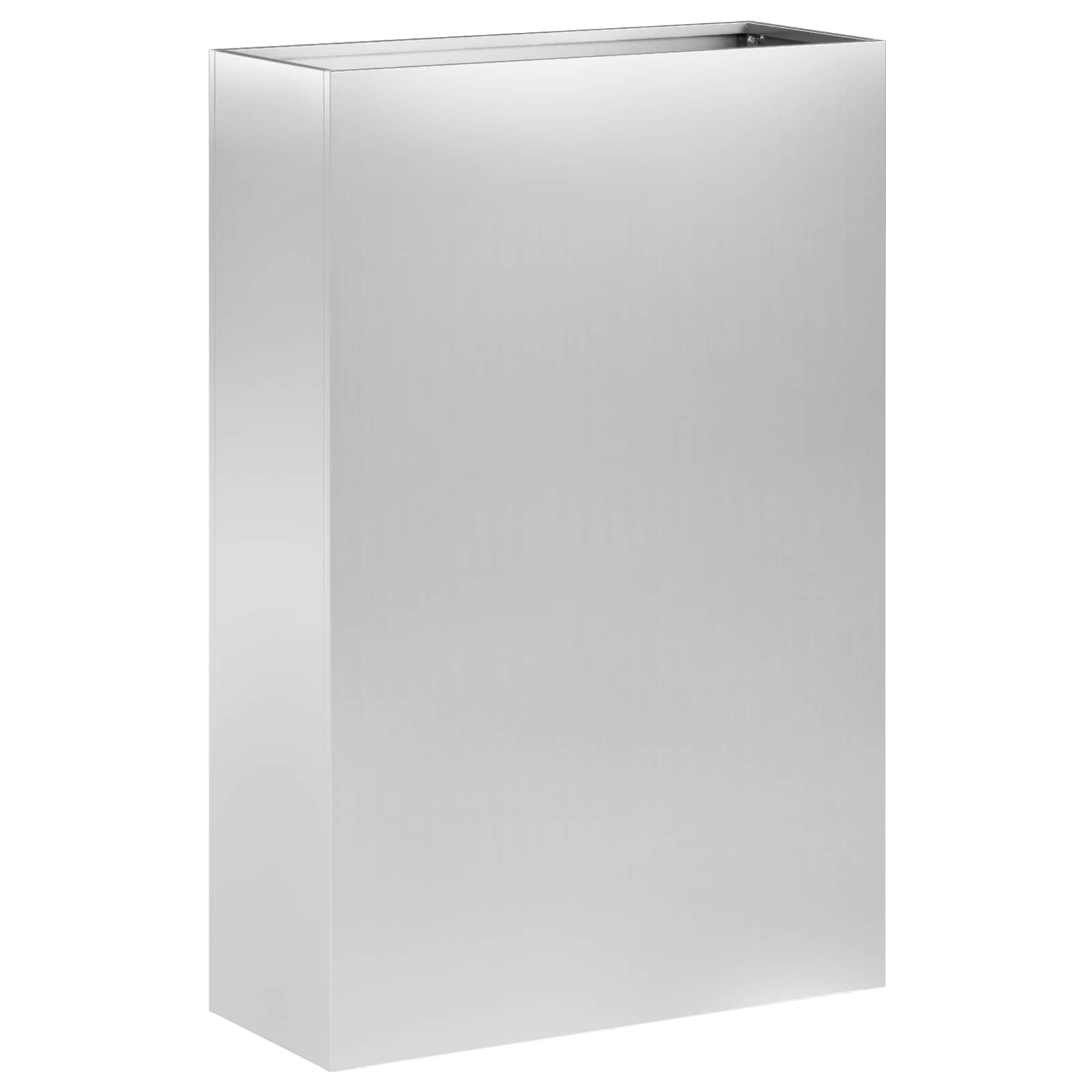 Kerti cserép 2 db ezüst 40 x 20 x 75 cm horganyzott acél
