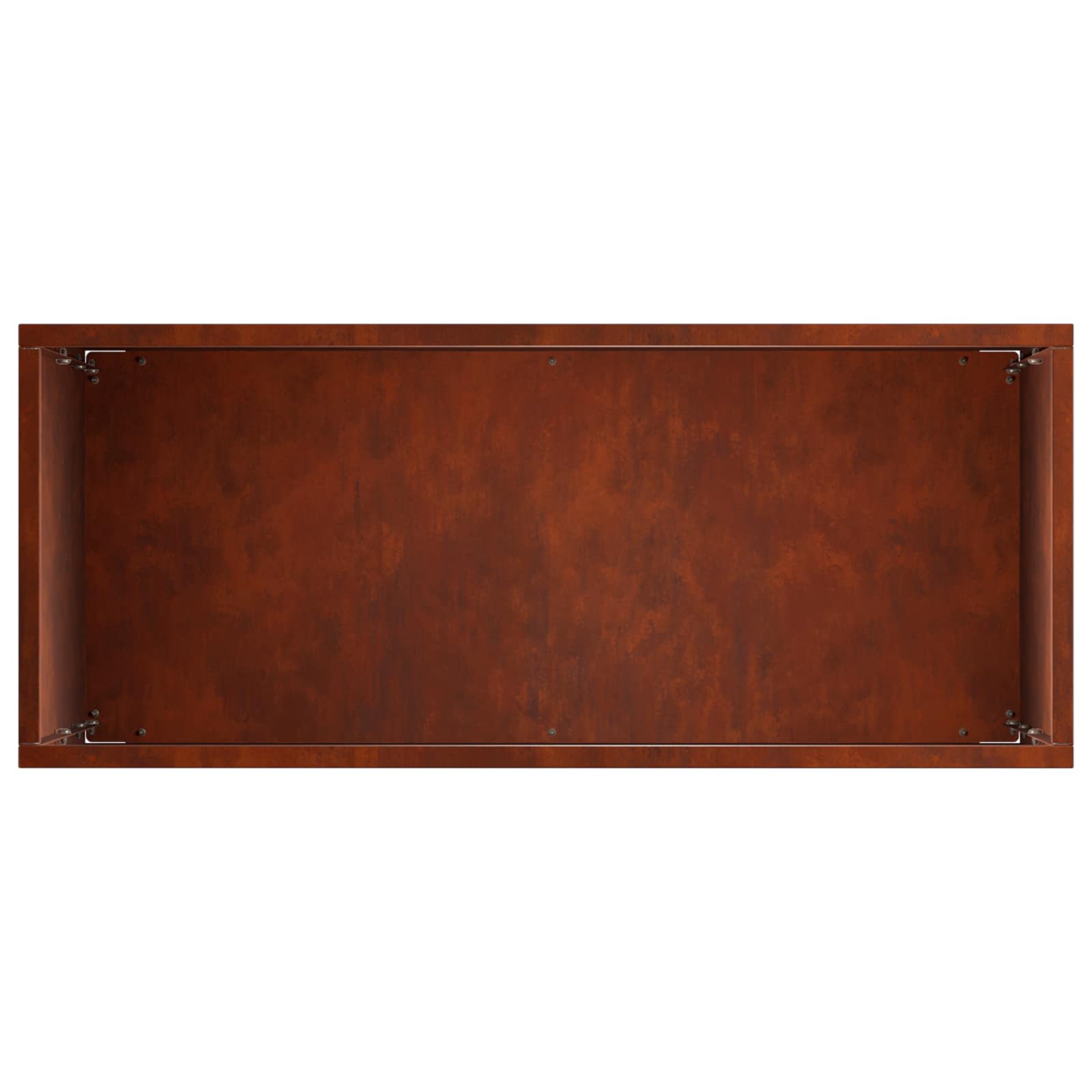 Kerti cserép 2 db rozsdás 40 x 20 x 75 cm időjárásálló acél