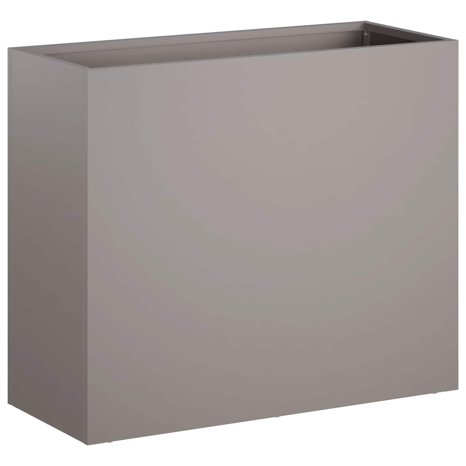Kerti cserép 2 db rozsdás 50 x 20 x 40 cm időjárásálló acél