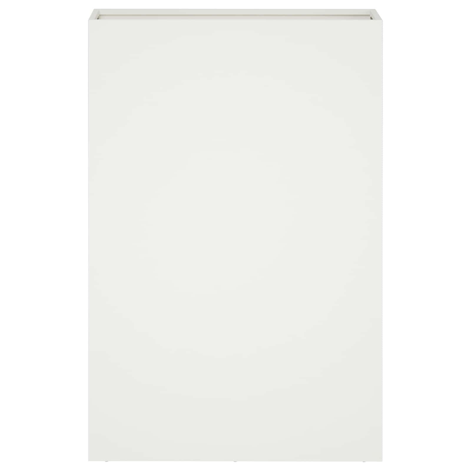 Kerti cserép 2 db fehér 50 x 20 x 75 cm hidegen hengerelt acél